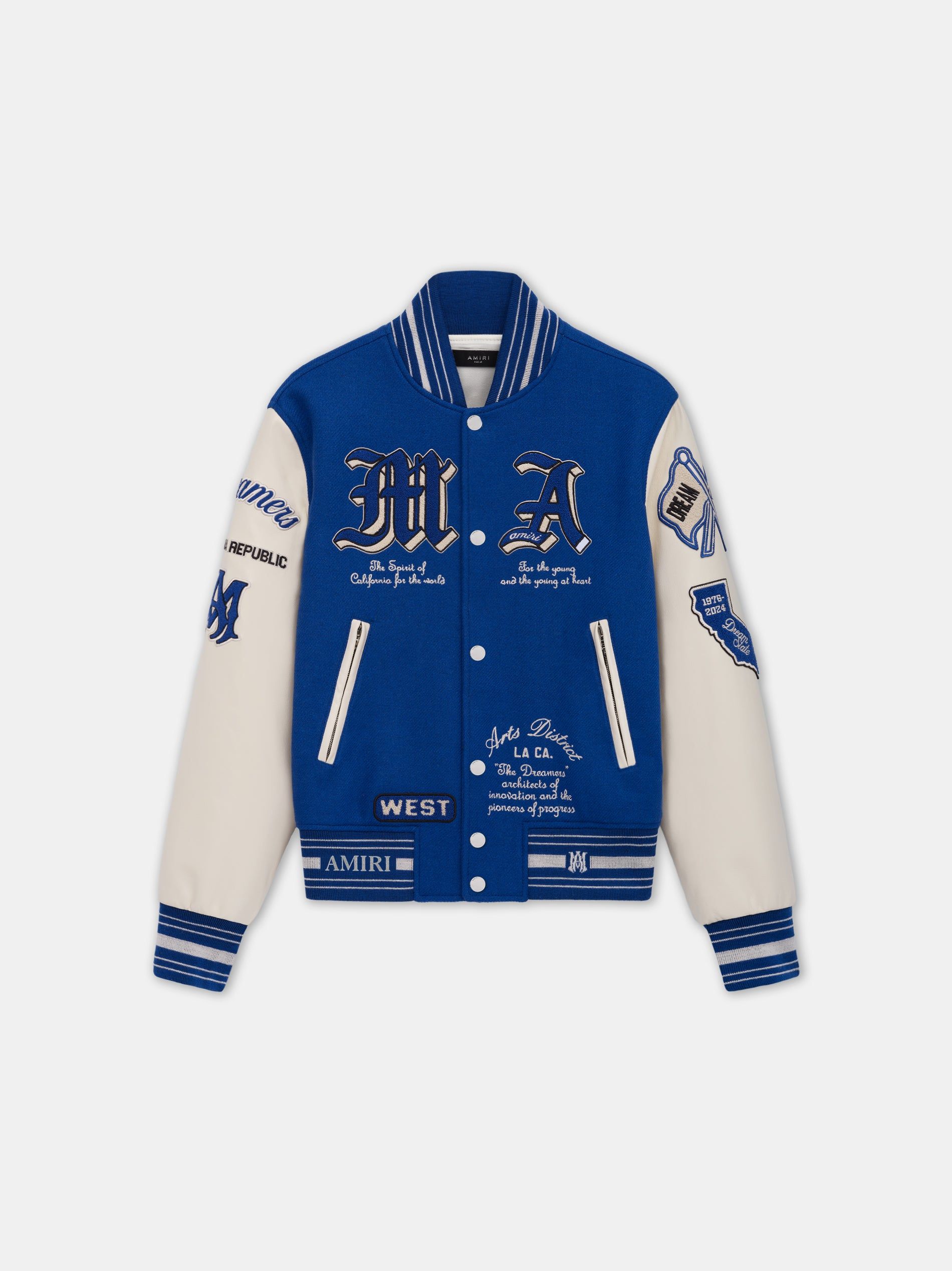 Ropa De Abrigo Amiri Dream Team Varsity Jacket Hombre Azules | WPSCGR-410