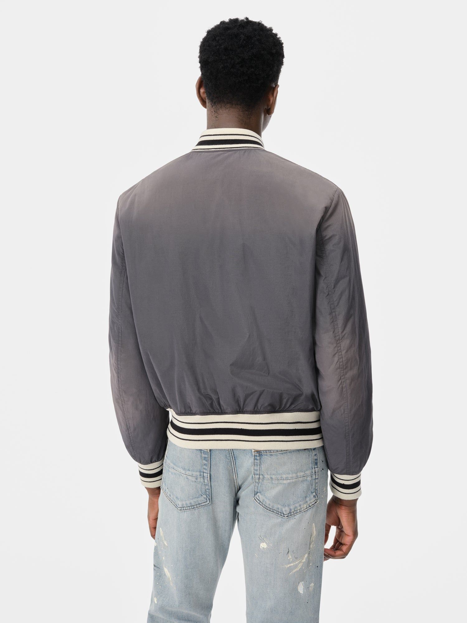 Ropa De Abrigo Amiri Sun Faded Bomber Hombre Negros | EZJWLX-625