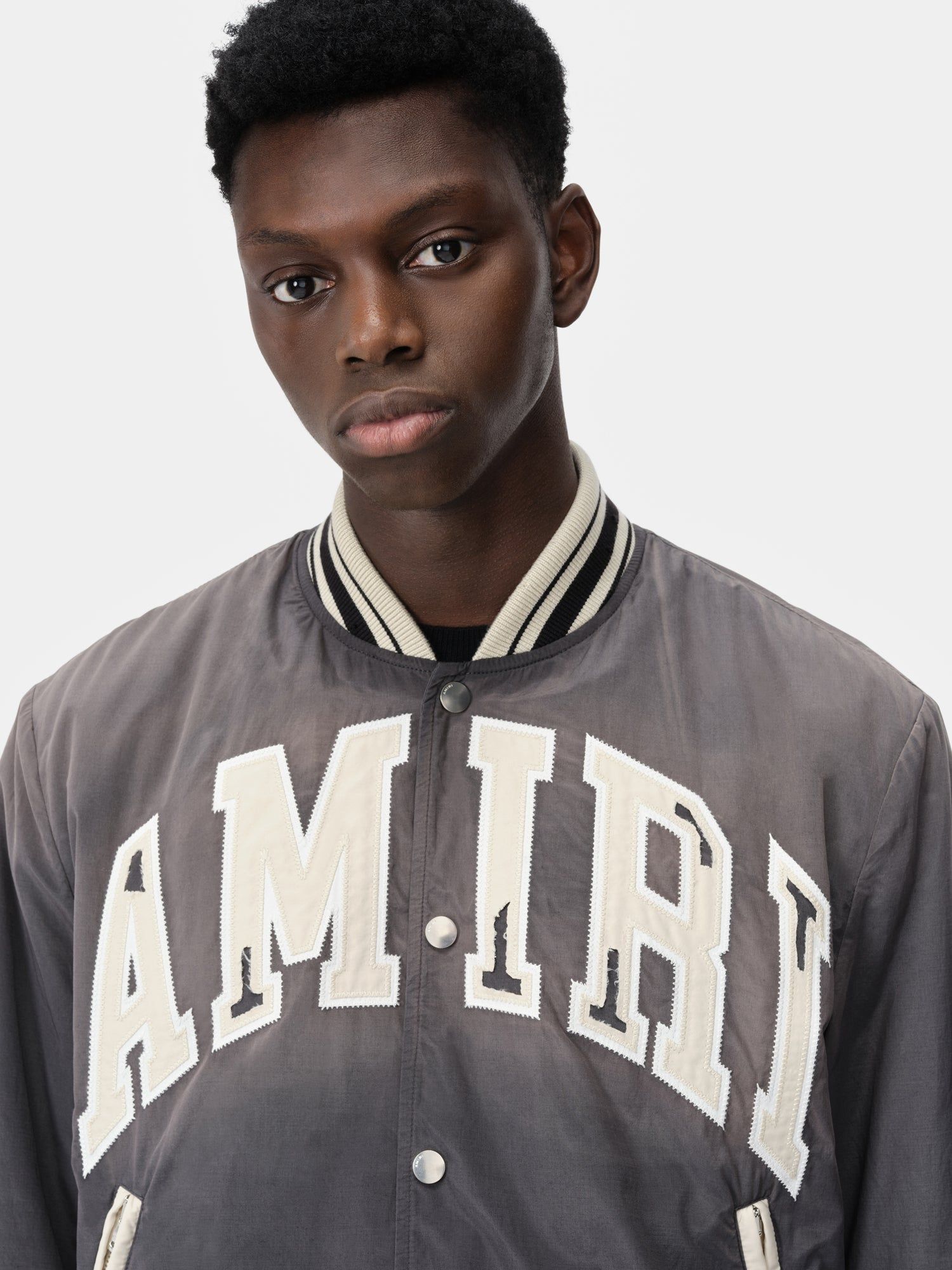 Ropa De Abrigo Amiri Sun Faded Bomber Hombre Negros | EZJWLX-625