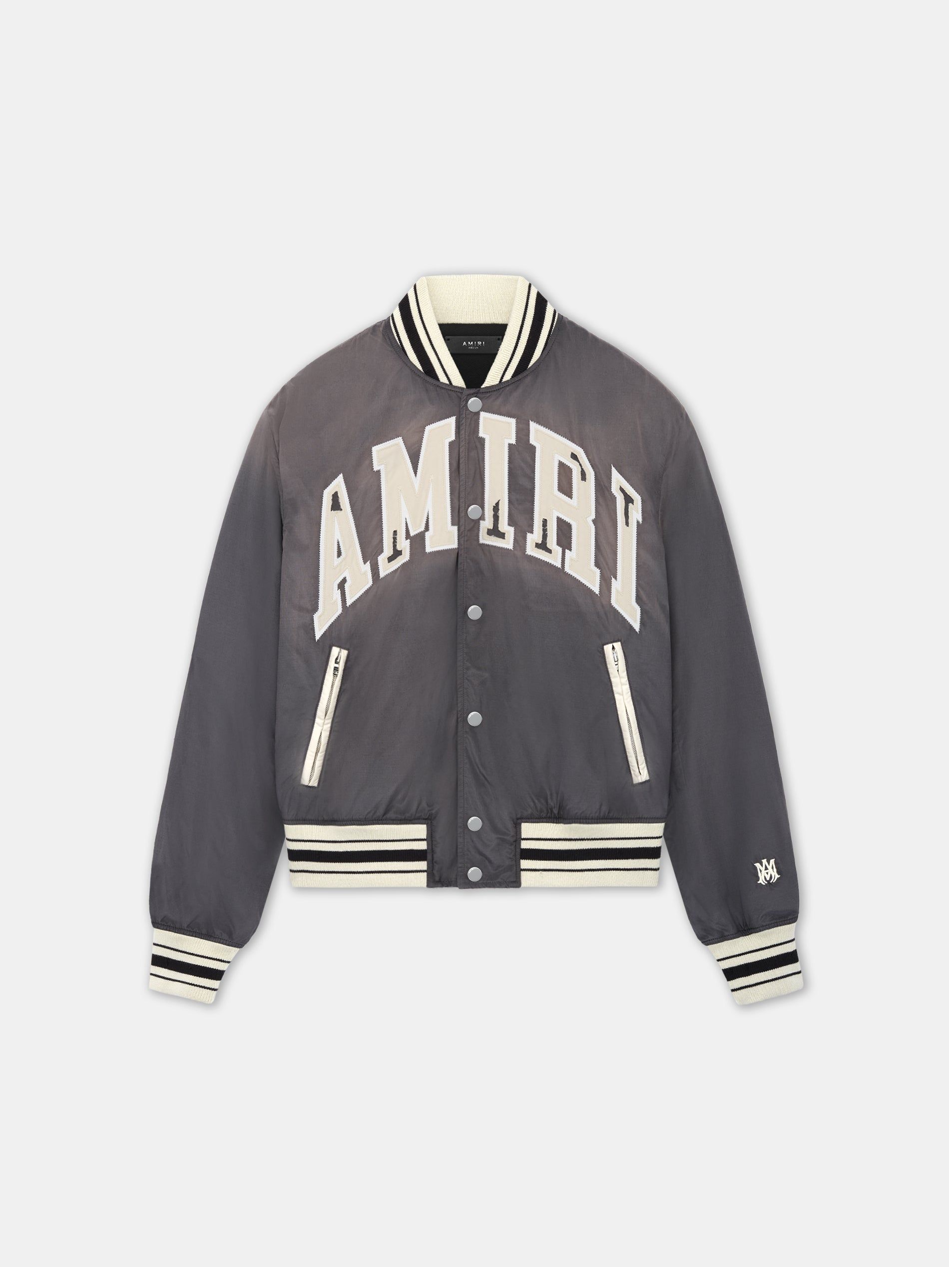 Ropa De Abrigo Amiri Sun Faded Bomber Hombre Negros | EZJWLX-625