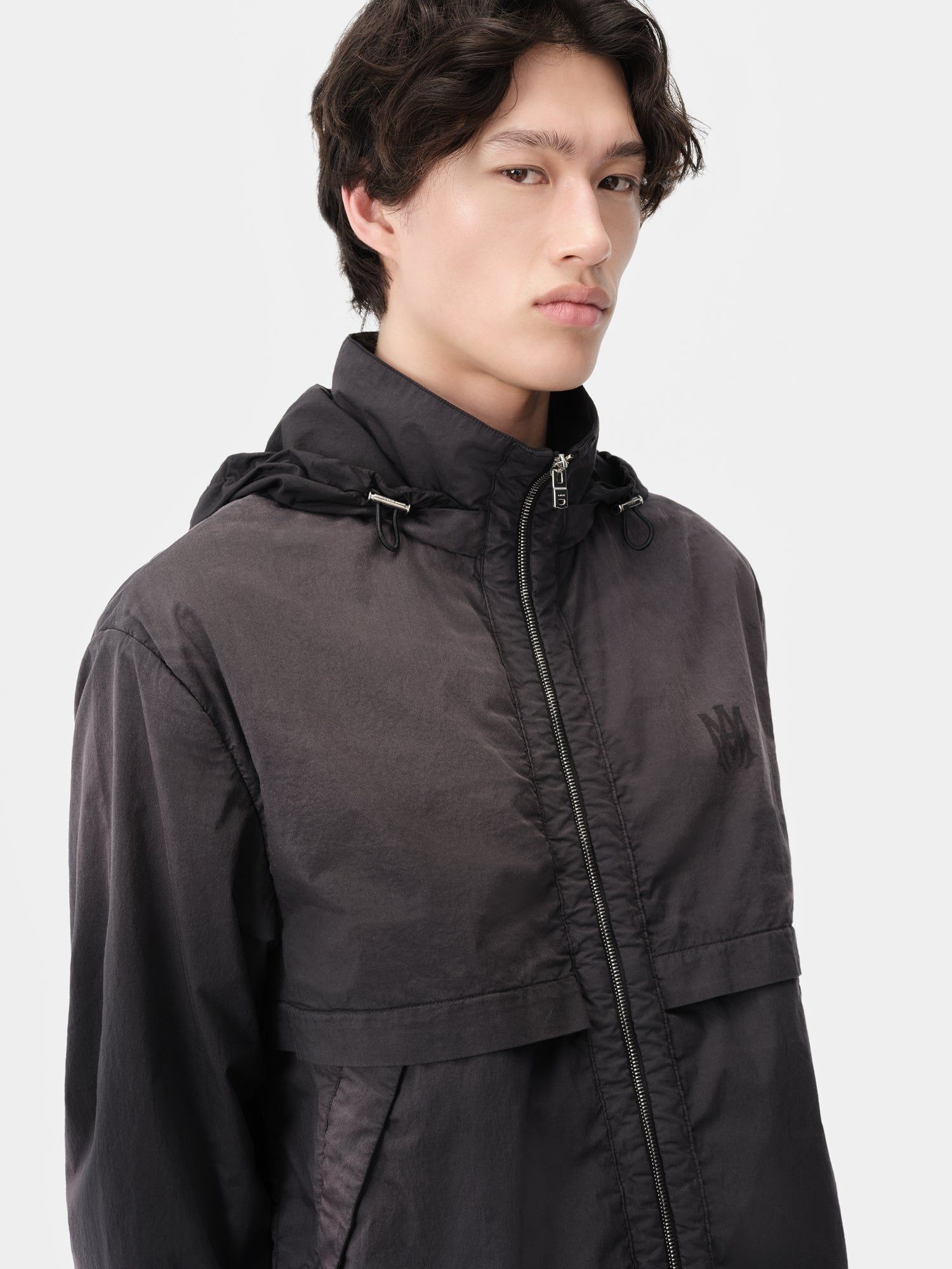 Ropa De Abrigo Amiri Sunfaded Ma Windbreaker Hombre Negros | NLJAXK-410
