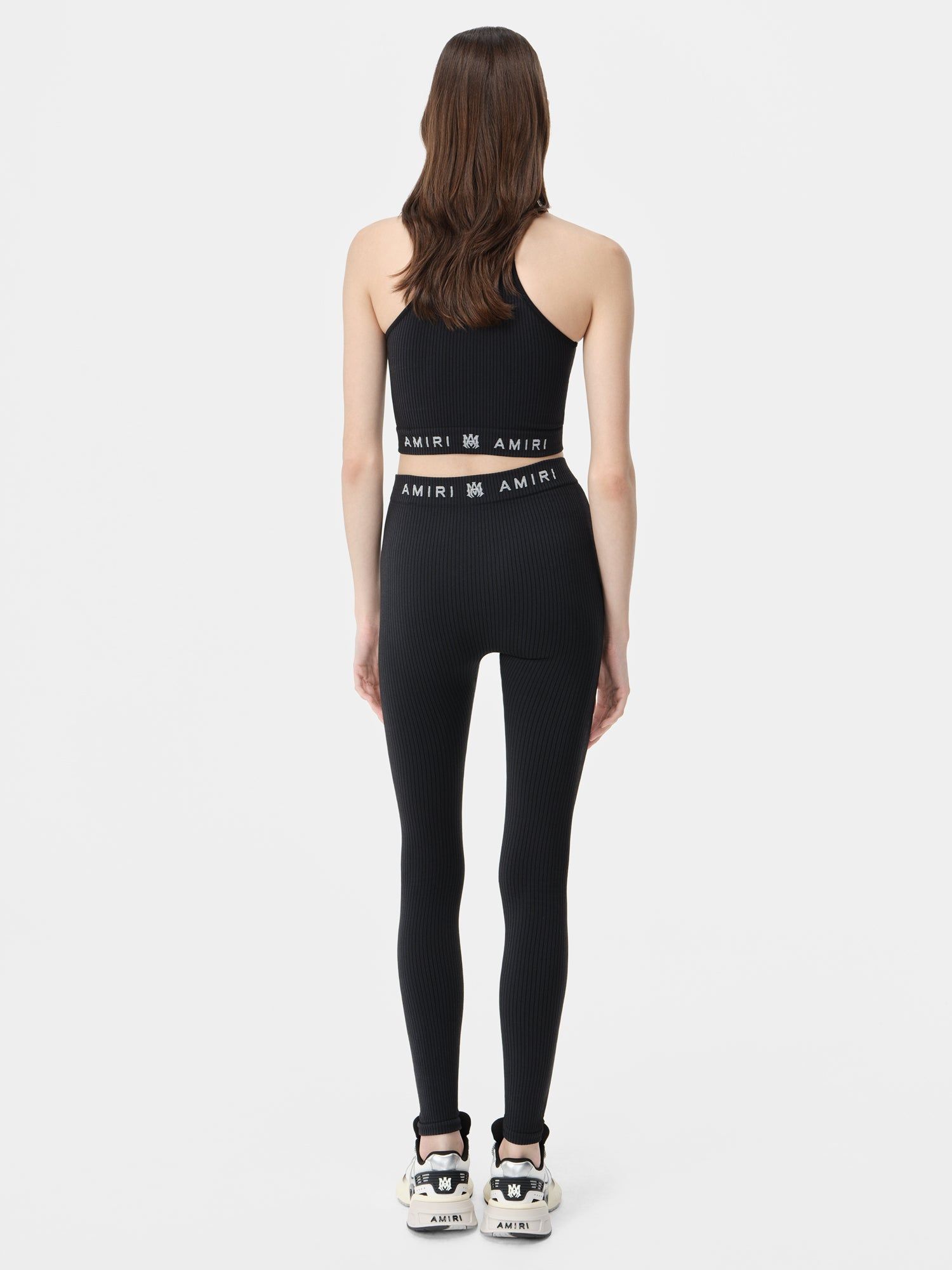 Ropa Deportiva Amiri Ma Ribbed Seamless Legging Mujer Negros | MYLZAP-286