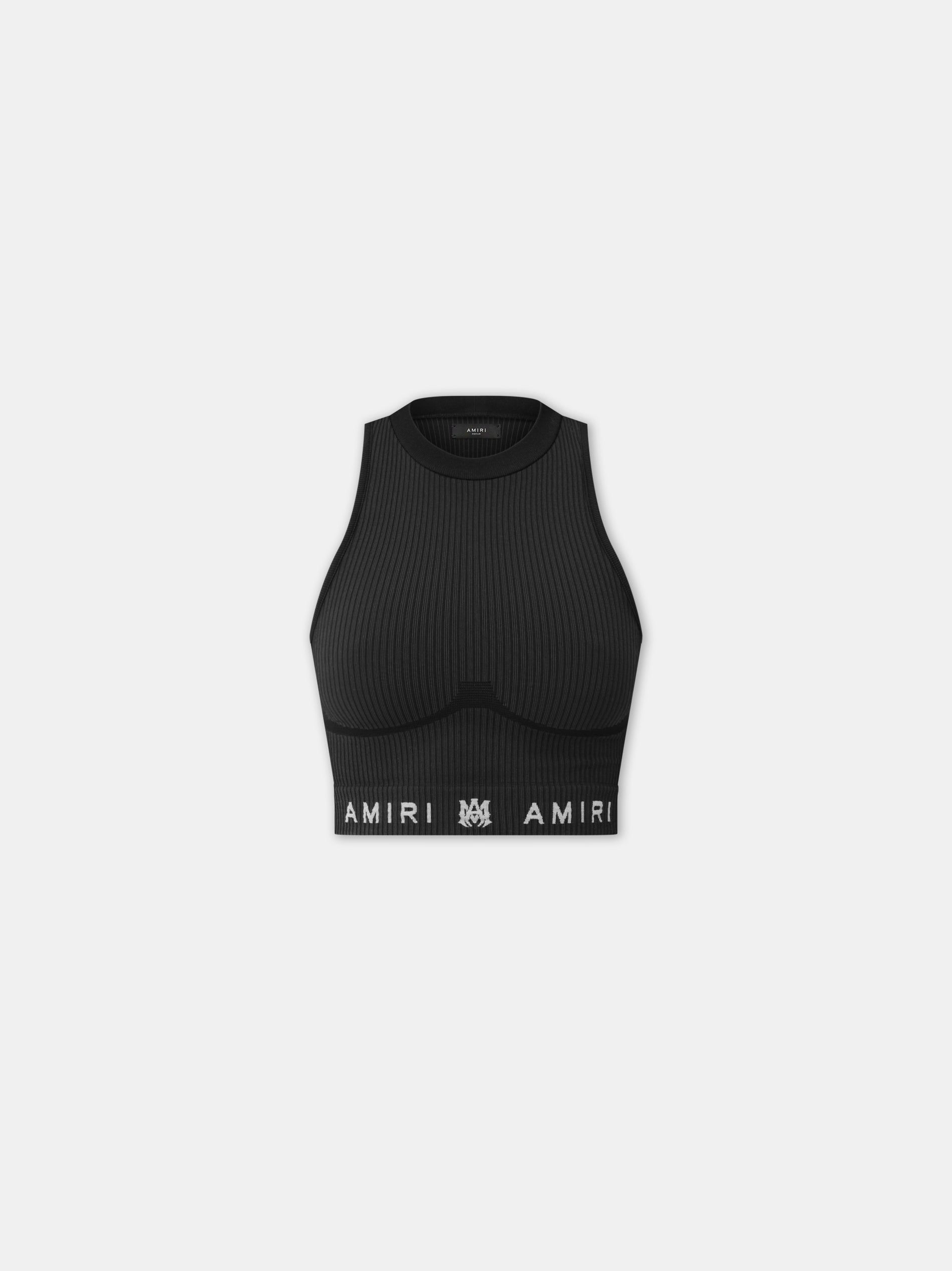 Ropa Deportiva Amiri Ma Ribbed Seamless Tank Top Mujer Negros | LRJCAN-197