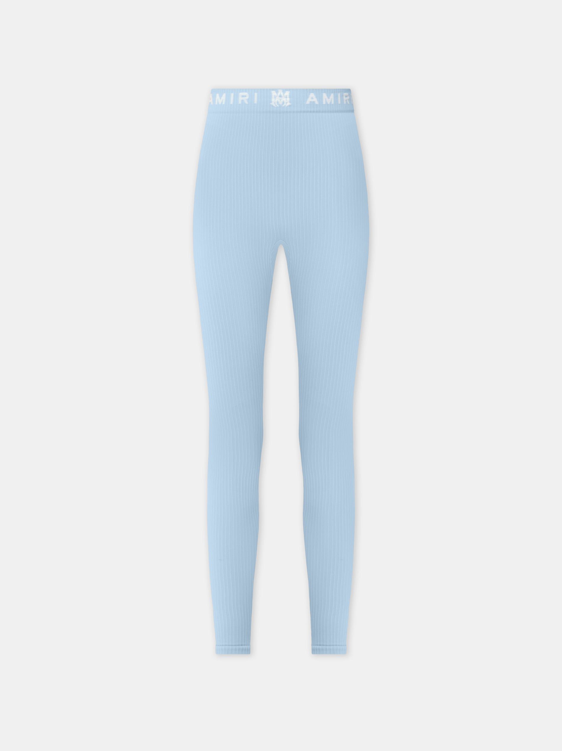Ropa Deportiva Amiri Ma Ribbed Seamless Legging Mujer Cerulean | JNYOEX-108