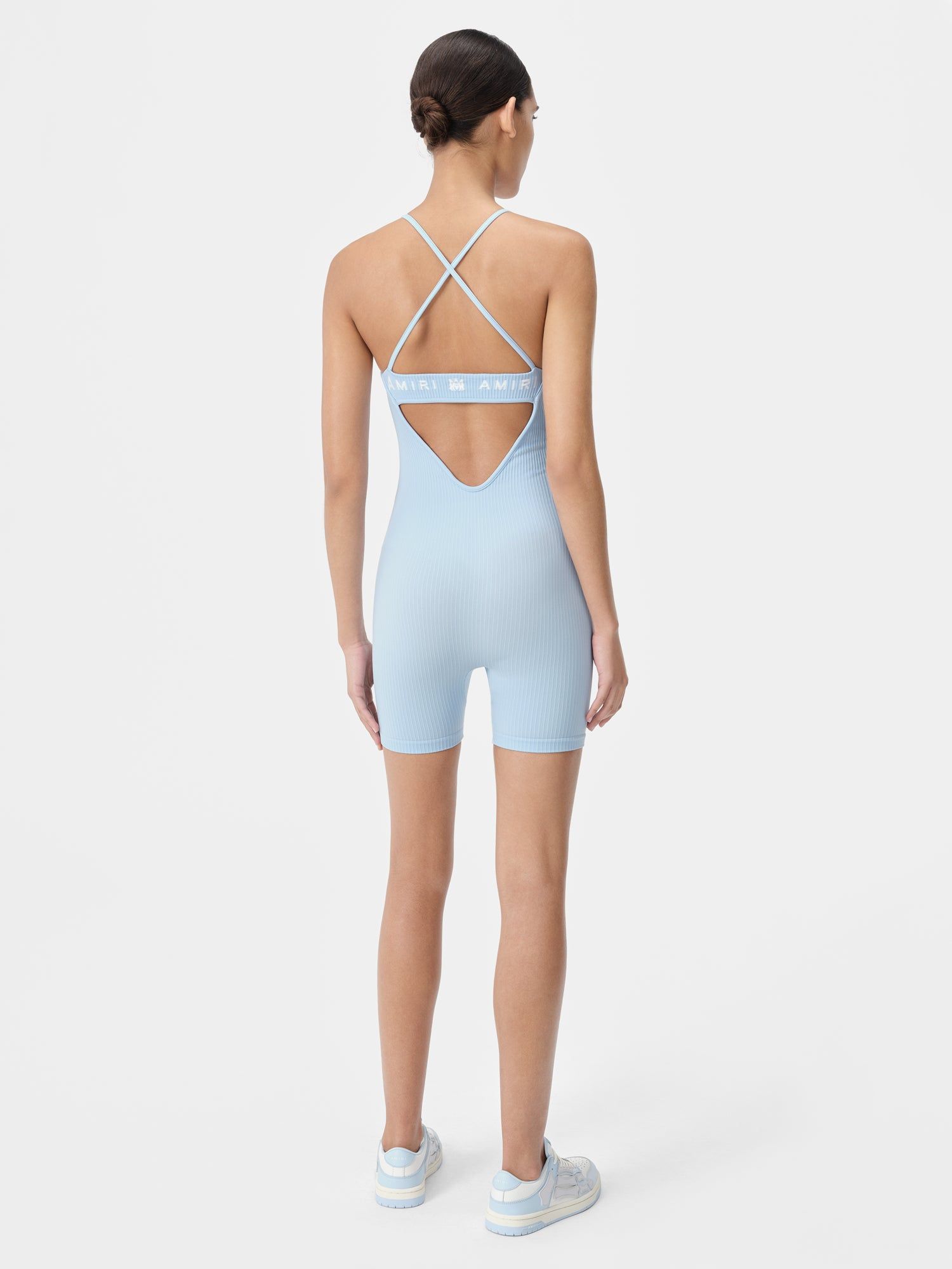 Ropa Deportiva Amiri Ma Ribbed Seamless Romper Mujer Cerulean | YBACUQ-176