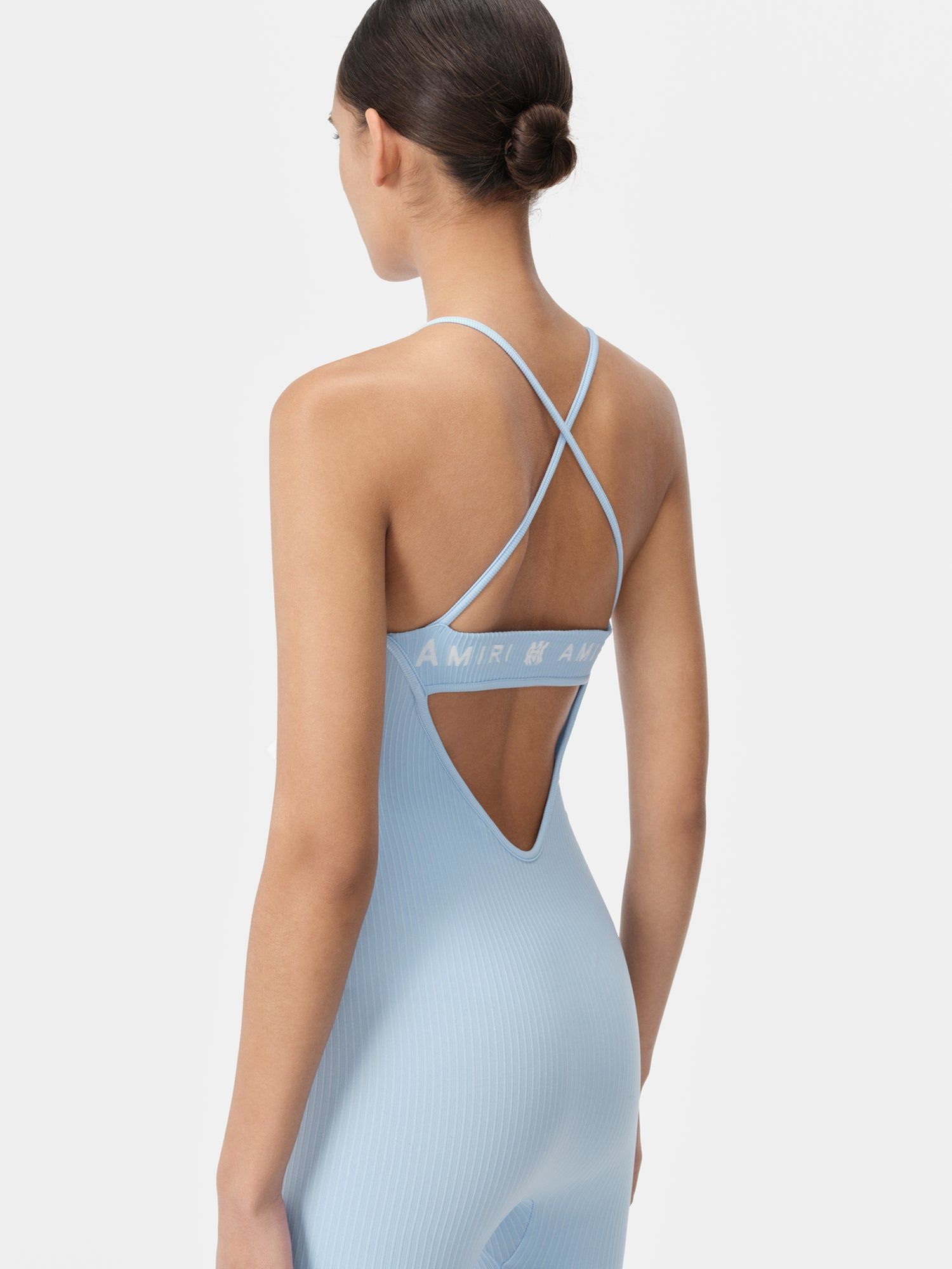 Ropa Deportiva Amiri Ma Ribbed Seamless Romper Mujer Cerulean | YBACUQ-176