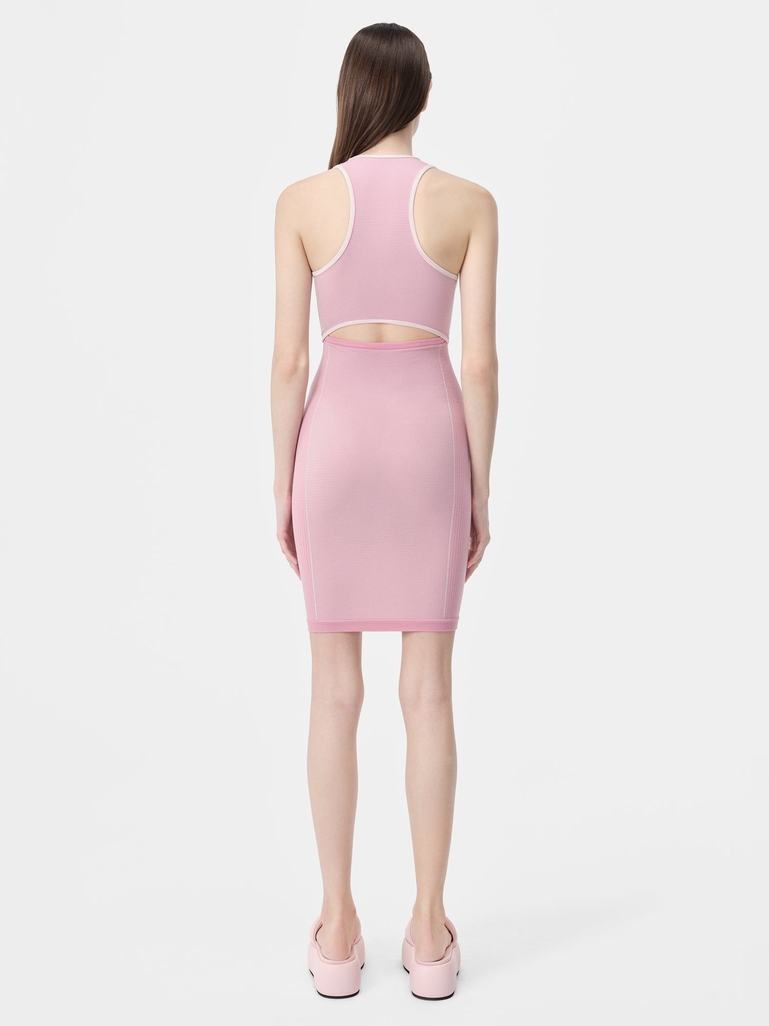 Ropa Deportiva Amiri Ma Seamless Cut-out Mini Dress Mujer Rosas | VANTJQ-924
