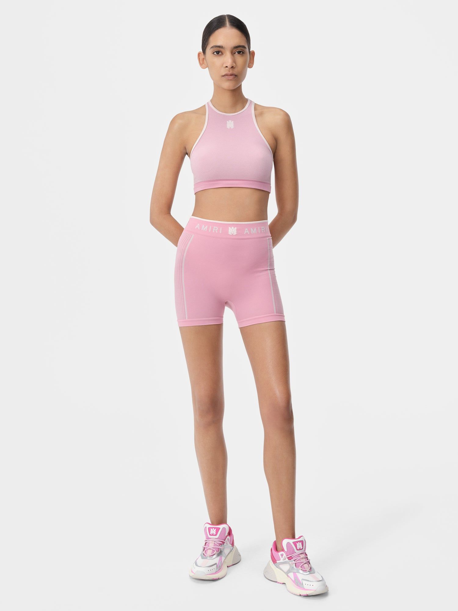Ropa Deportiva Amiri Ma Seamless Racerback Bra Mujer Rosas | MICJFD-460