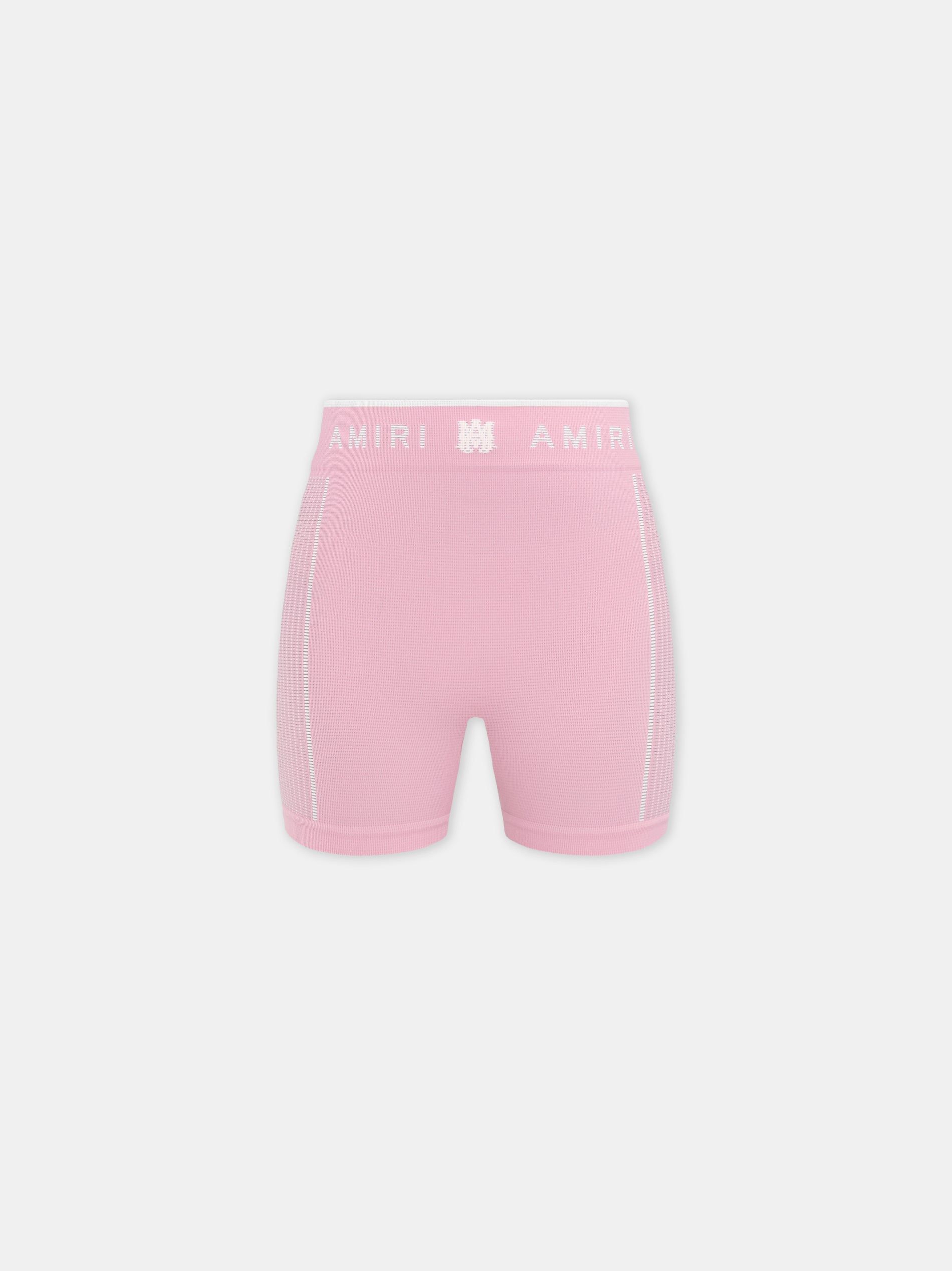 Ropa Deportiva Amiri Ma Seamless Short Mujer Rosas | KJFIAZ-589
