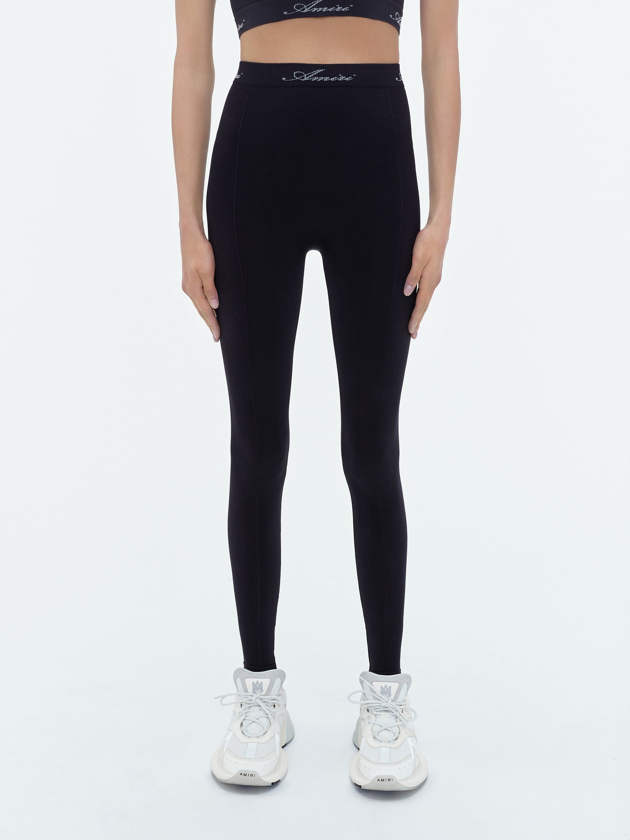 Ropa Deportiva Amiri Seamless Leggings Mujer Negros | PLCUTZ-738
