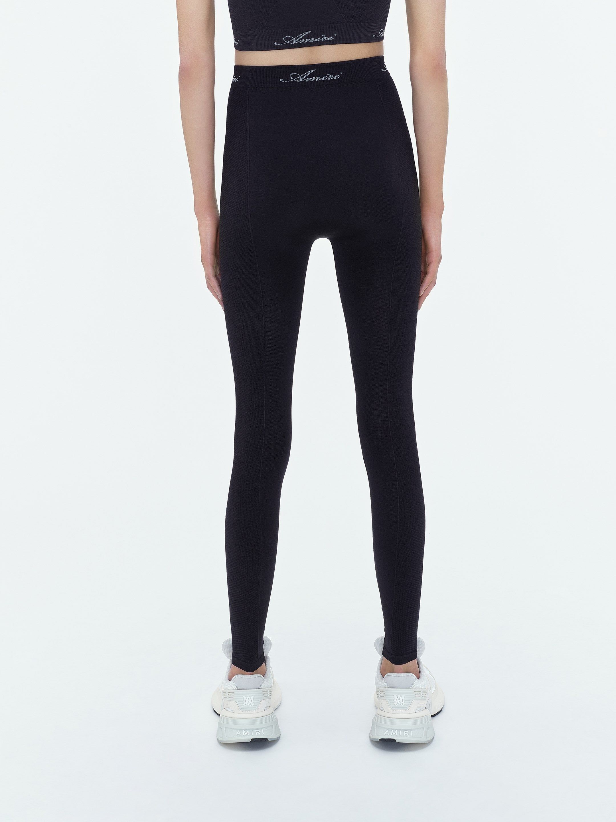 Ropa Deportiva Amiri Seamless Leggings Mujer Negros | PLCUTZ-738