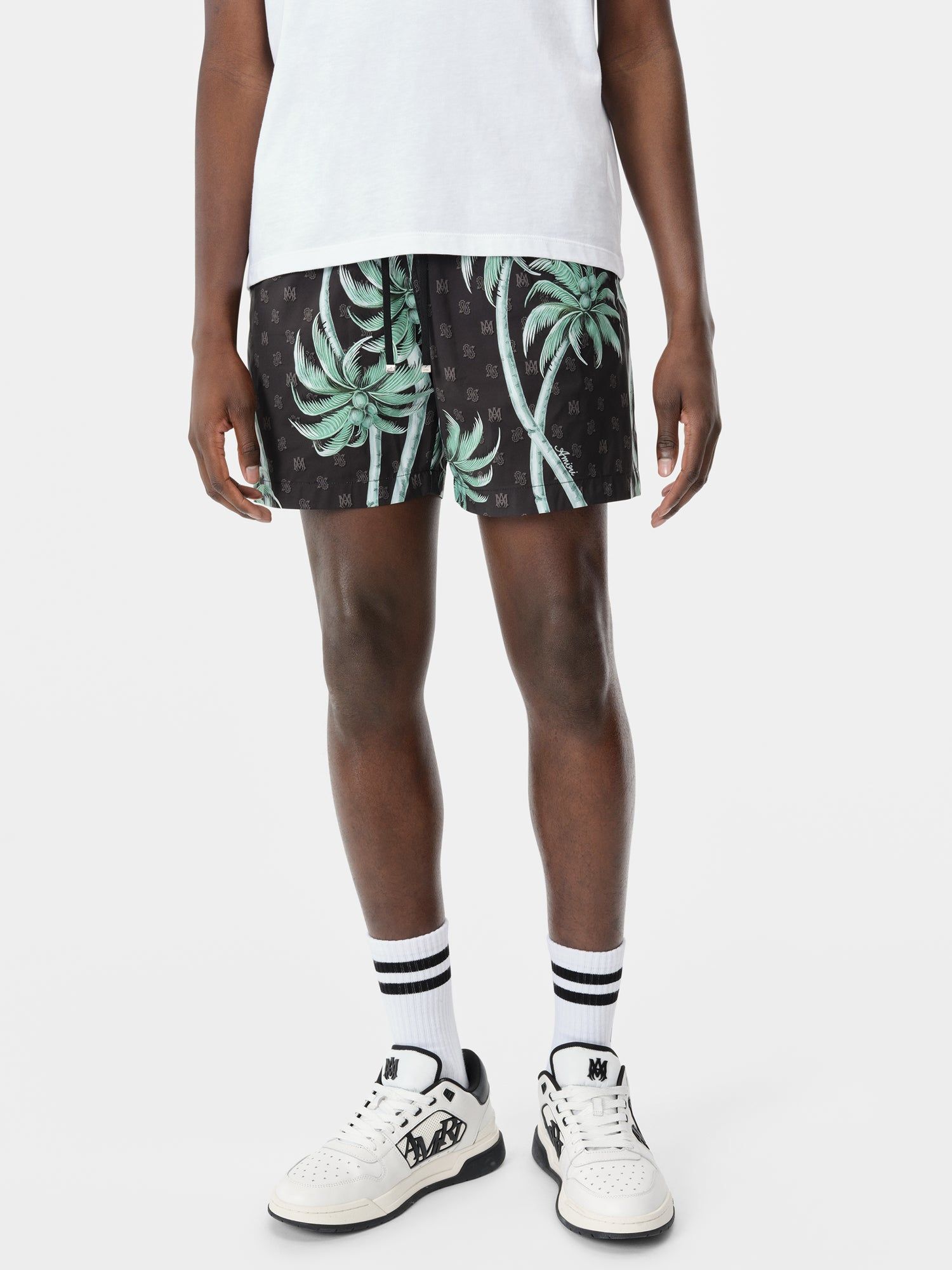 Ropa de Baño Amiri Twisted Palms Swim Trunk Hombre Negros | HICJBU-531