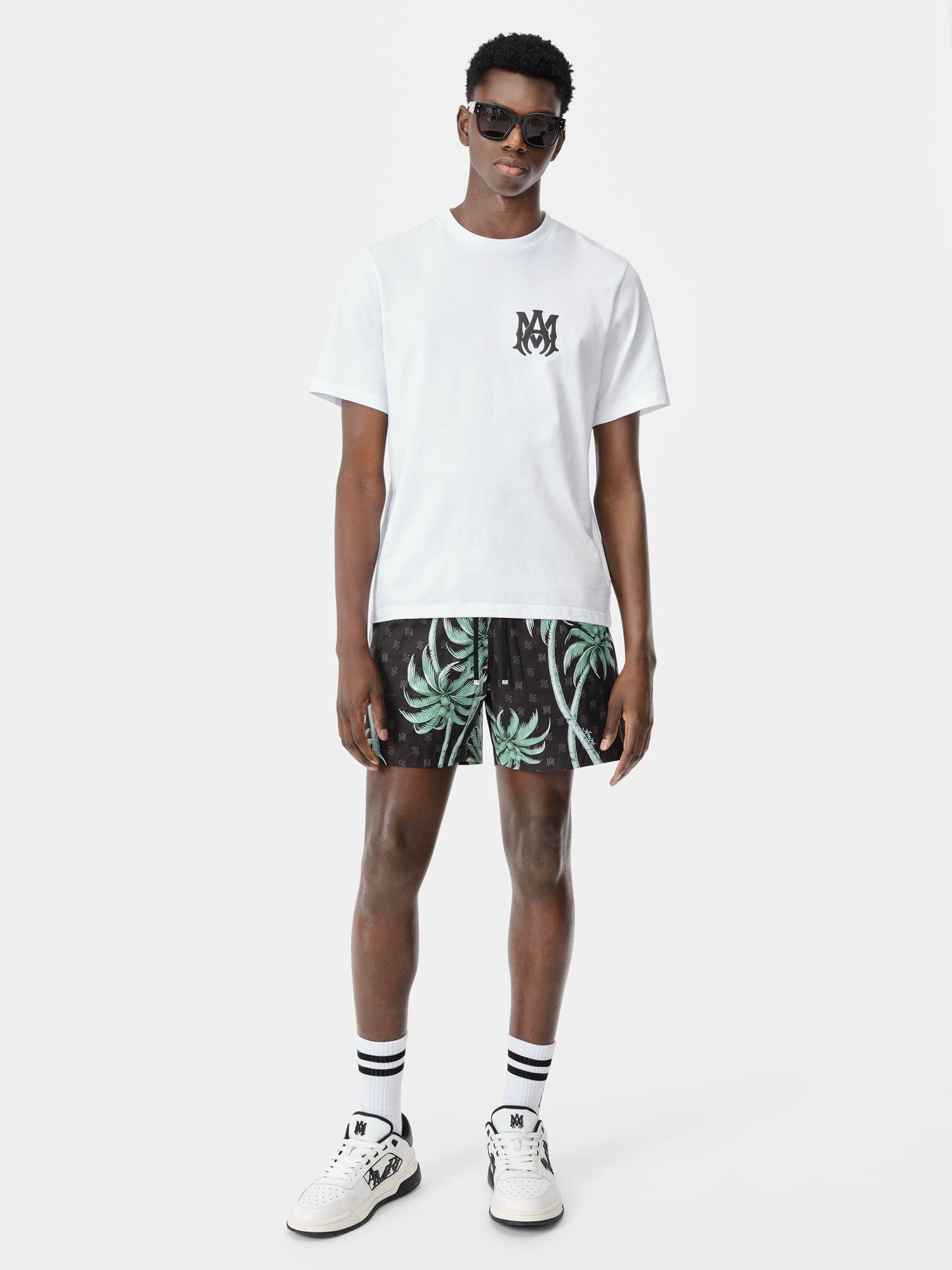 Ropa de Baño Amiri Twisted Palms Swim Trunk Hombre Negros | HICJBU-531
