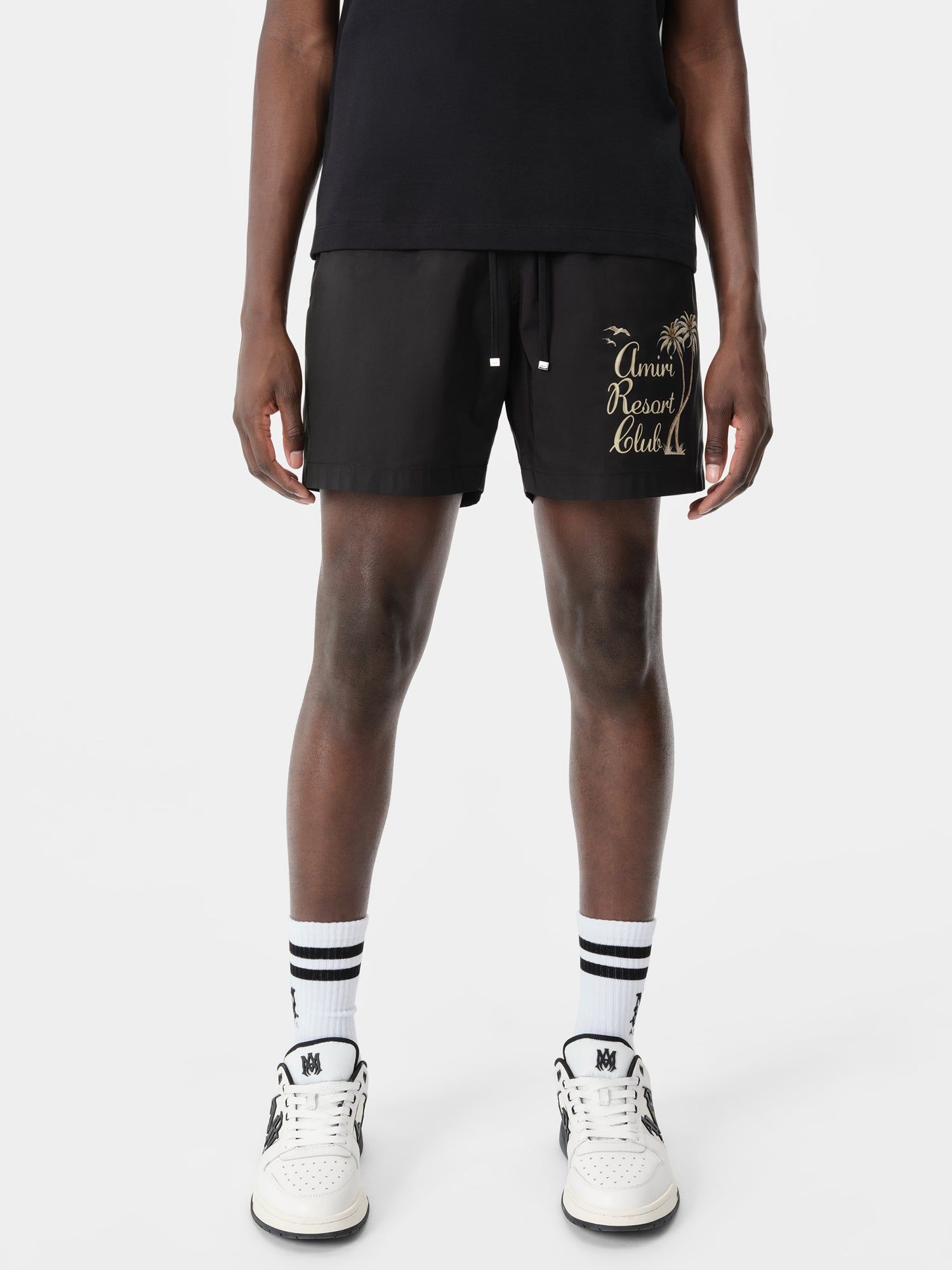 Ropa de Baño Amiri Twisted Palms Swim Trunk Hombre Negros | GINZXD-786
