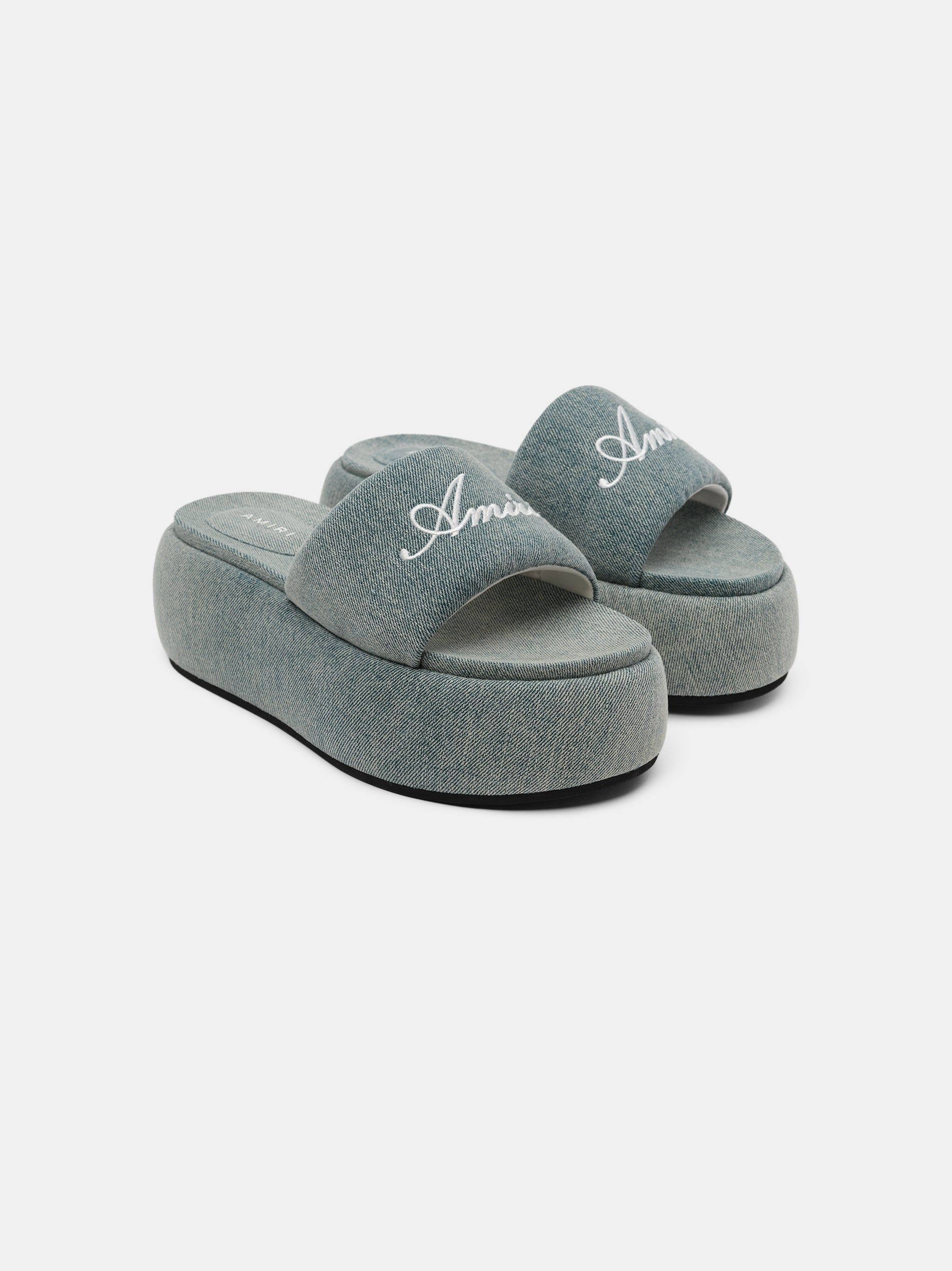 Sandalias Amiri Platform Denim Sandal Mujer Azules | XOSLYB-497