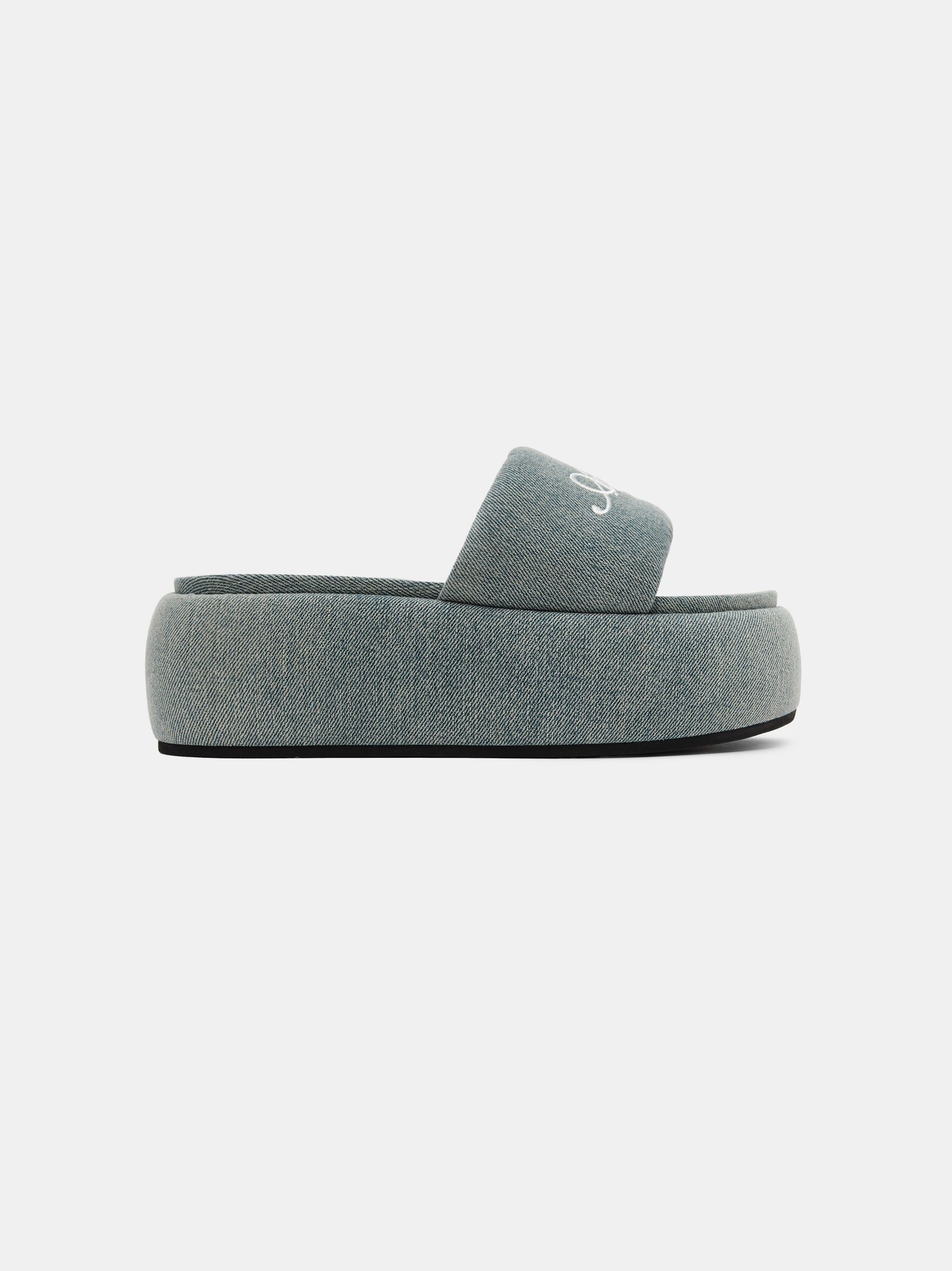 Sandalias Amiri Platform Denim Sandal Mujer Azules | XOSLYB-497