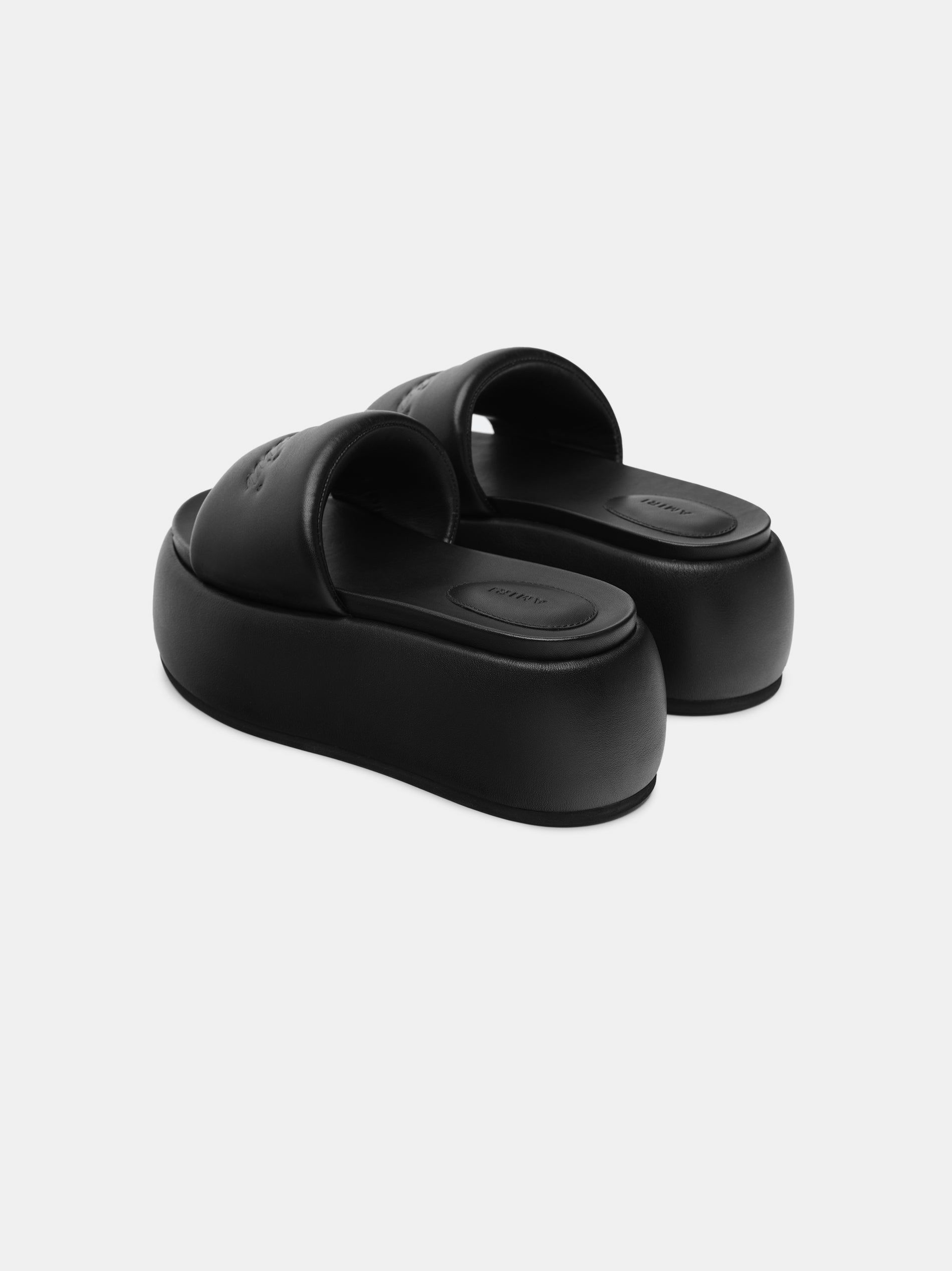 Sandalias Amiri Script Platform Sandal Mujer Negros | HRUZEK-562