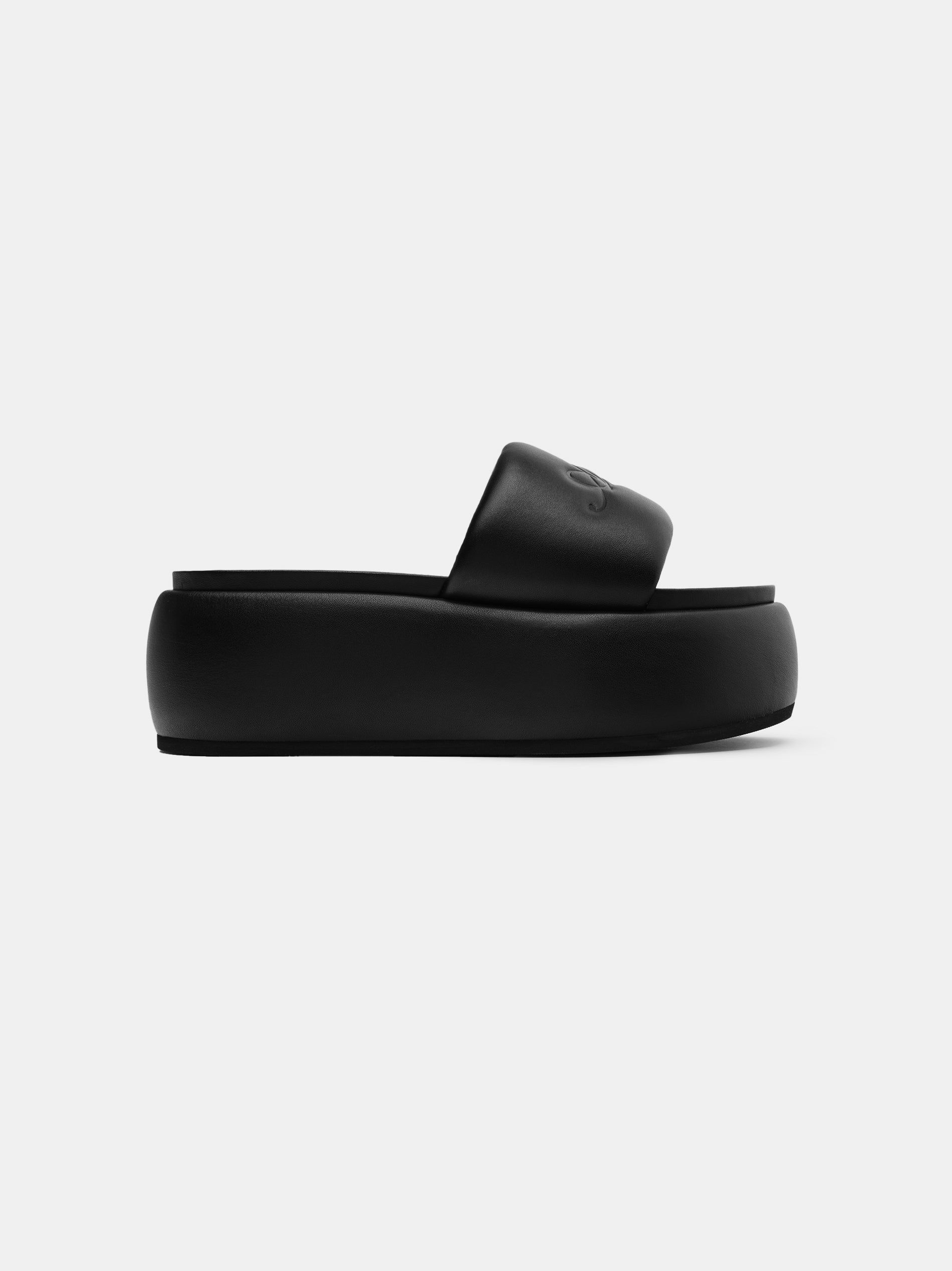 Sandalias Amiri Script Platform Sandal Mujer Negros | HRUZEK-562