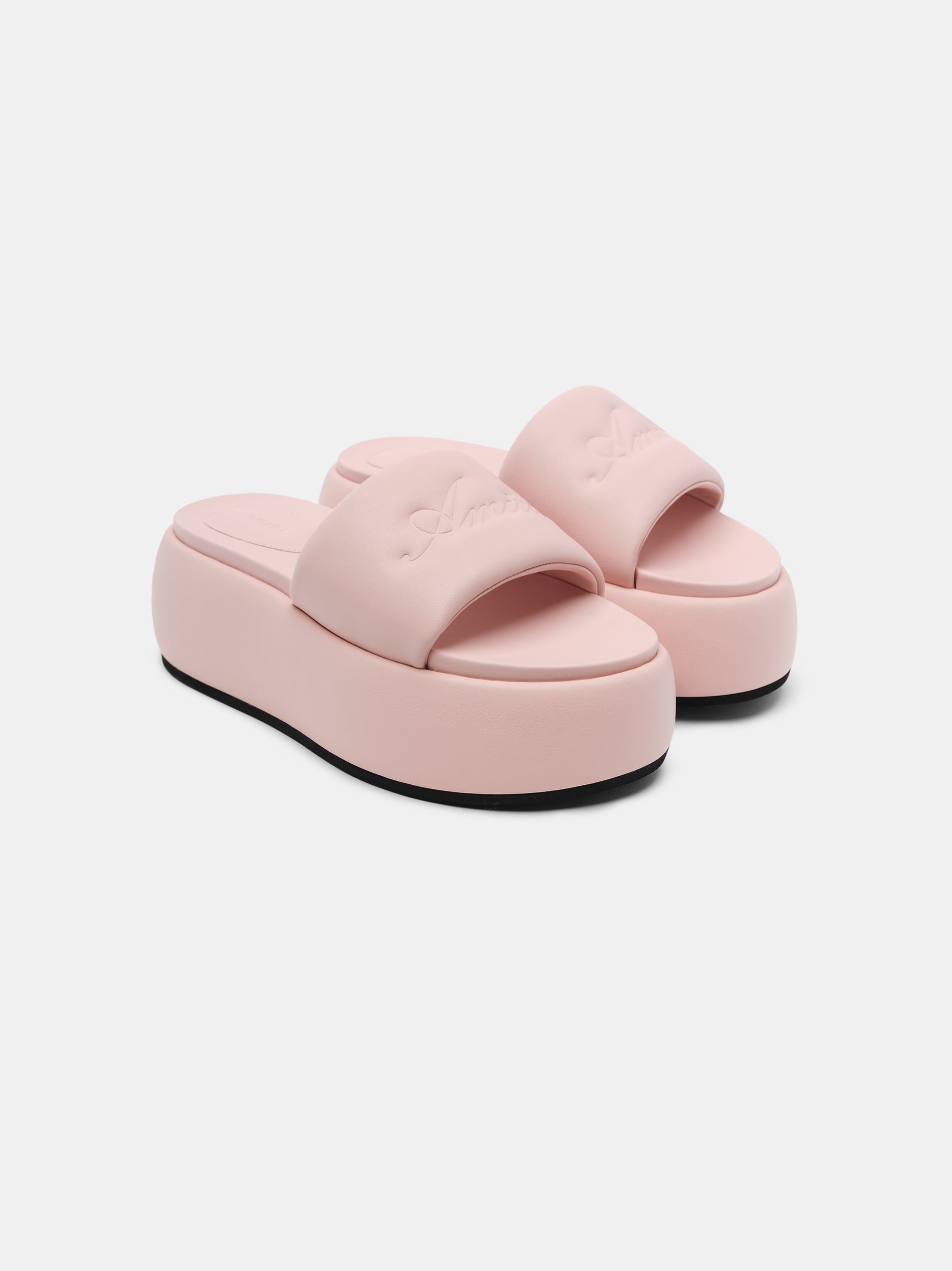 Sandalias Amiri Script Platform Sandal Mujer Rosas | EGRDBO-851