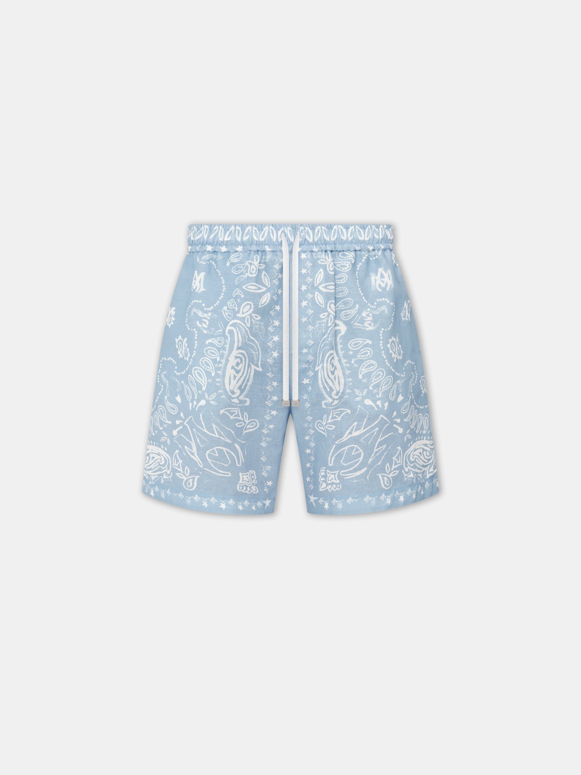 Short Amiri Bandana Watercolor Short Hombre Cerulean | NGFZCD-156