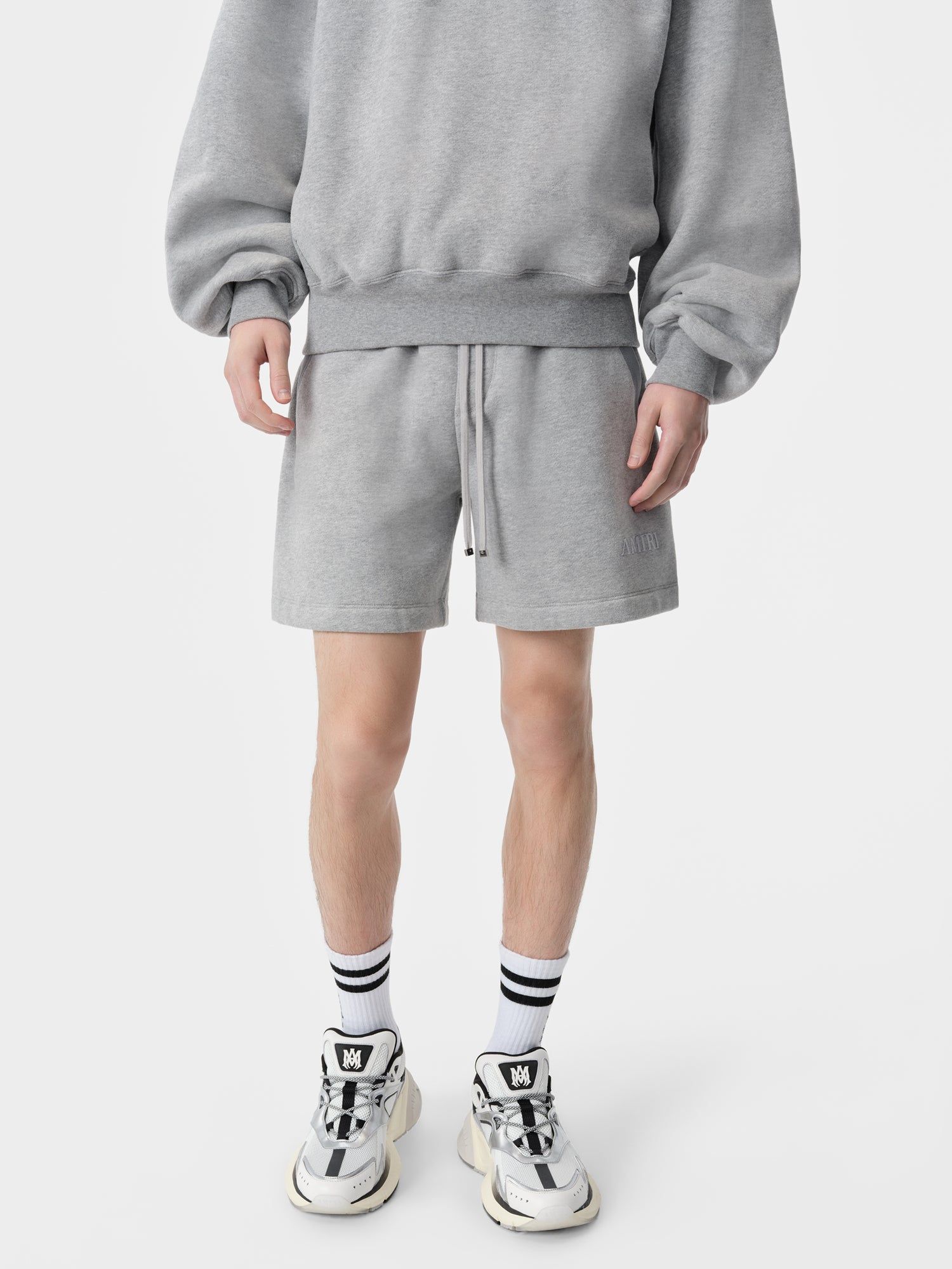 Short Amiri Embroidered Short Hombre Grises | DLXZNG-307