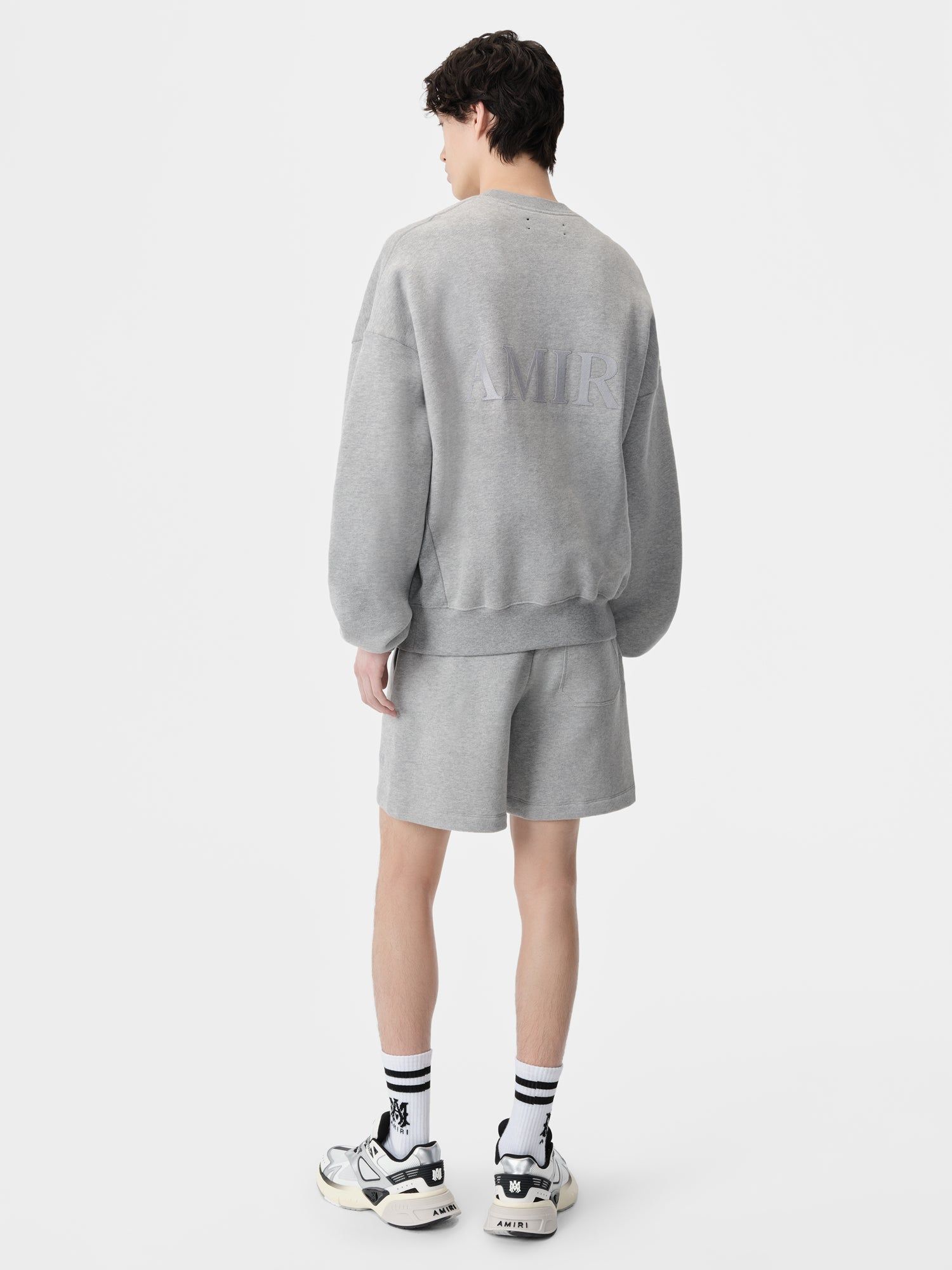 Short Amiri Embroidered Short Hombre Grises | DLXZNG-307