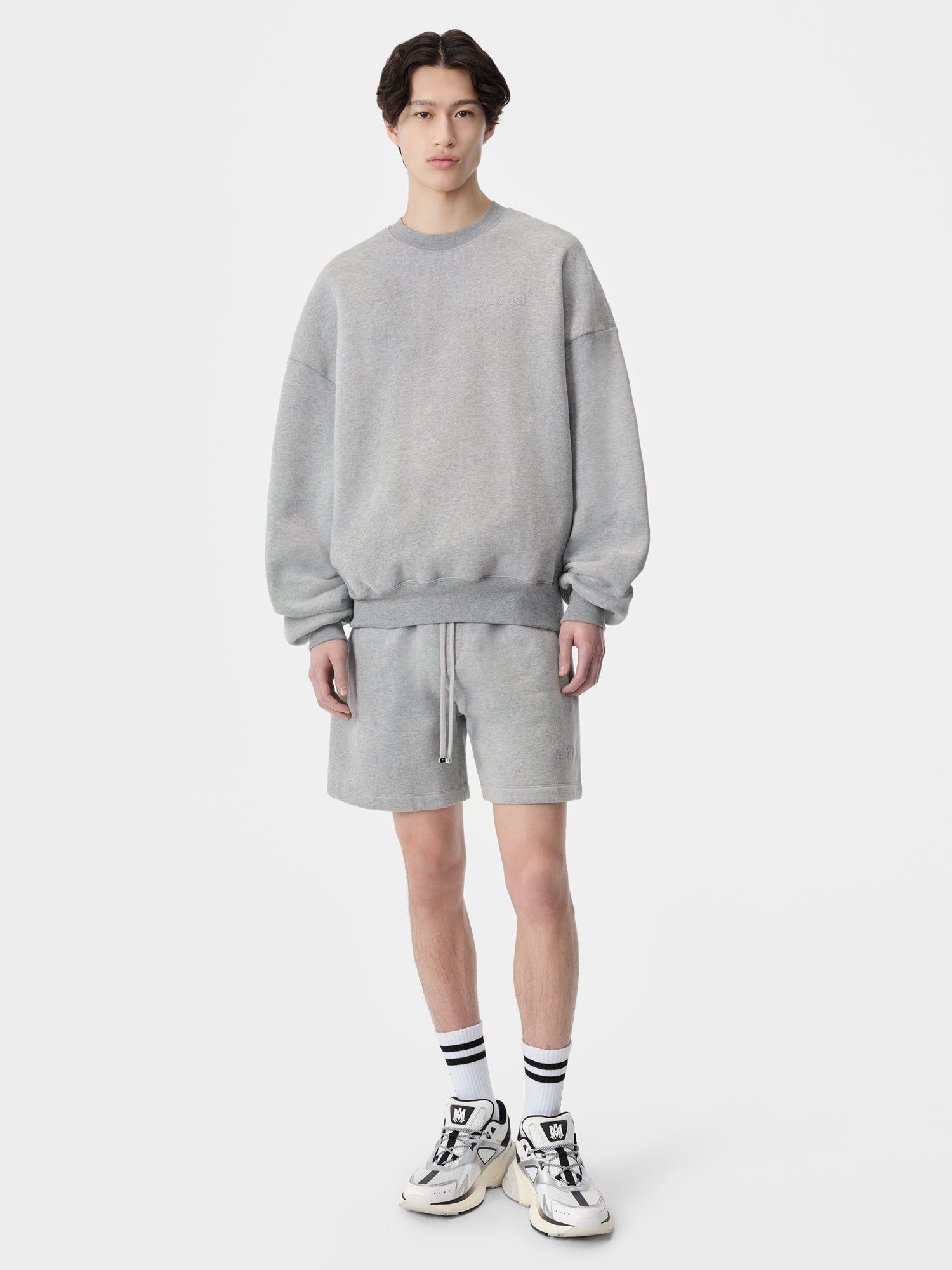 Short Amiri Embroidered Short Hombre Grises | DLXZNG-307