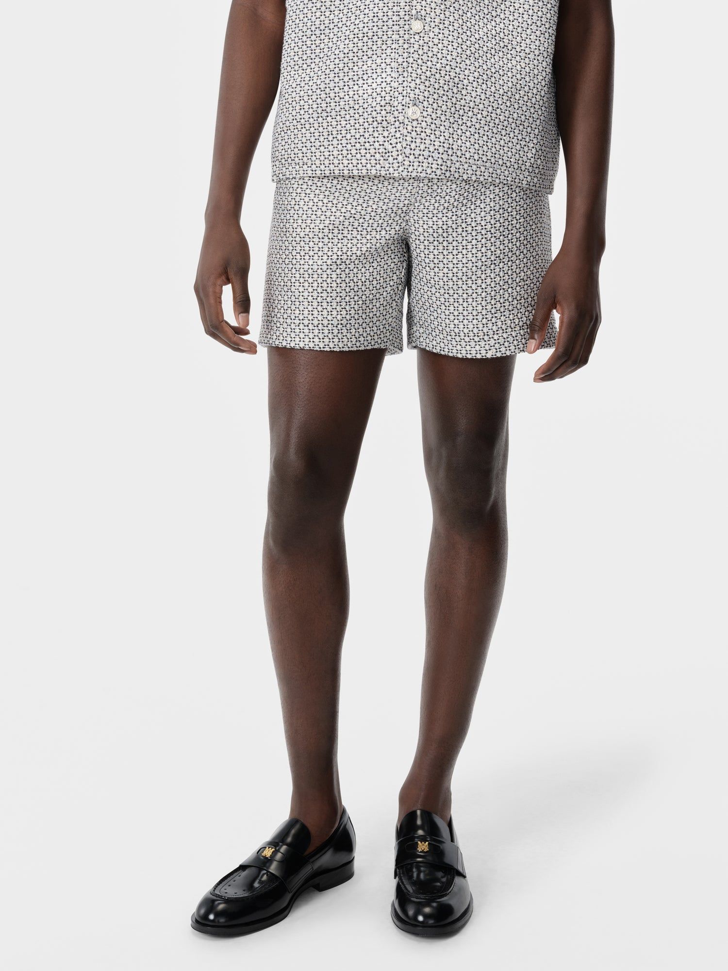 Short Amiri Tweed Flap Pocket Pull On Short Hombre Cerulean | PFLVRE-057