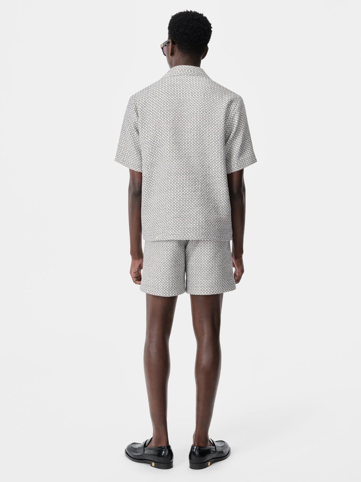 Short Amiri Tweed Flap Pocket Pull On Short Hombre Cerulean | PFLVRE-057