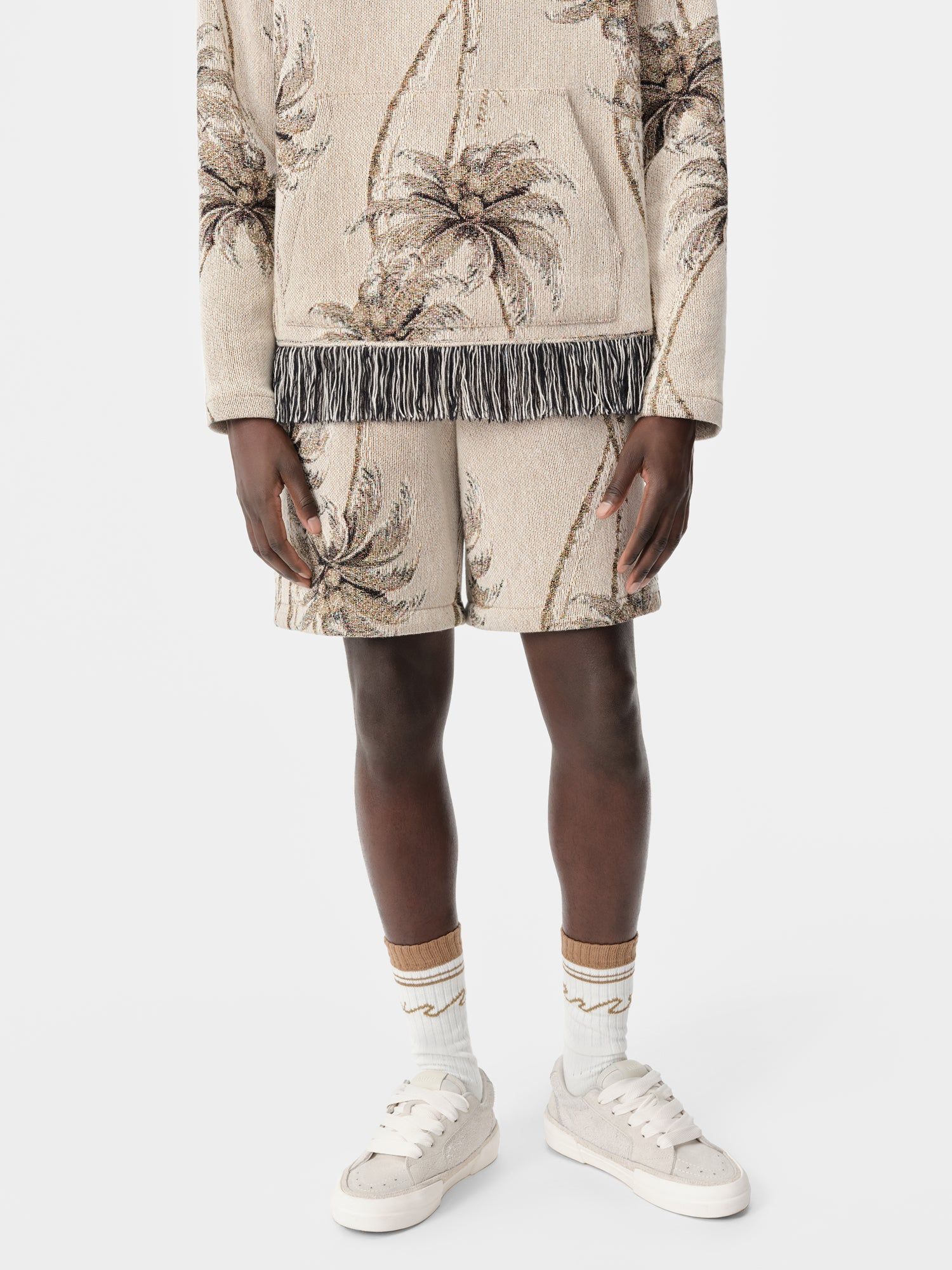 Short Amiri Twisted Palms Tapestry Short Hombre Alabaster | WEMRHA-310