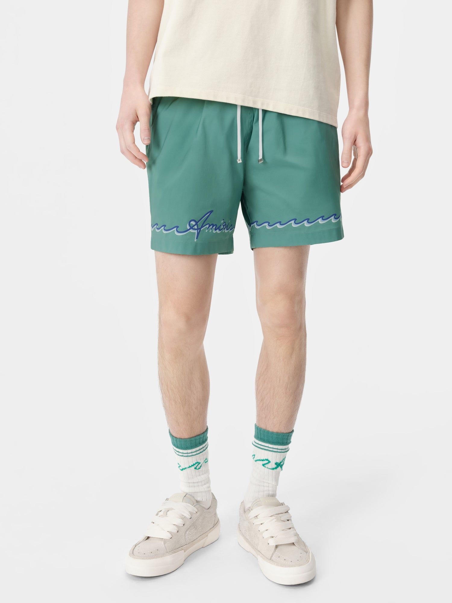 Short Amiri Wave Swim Trunk Hombre Azules | VUPBIC-298