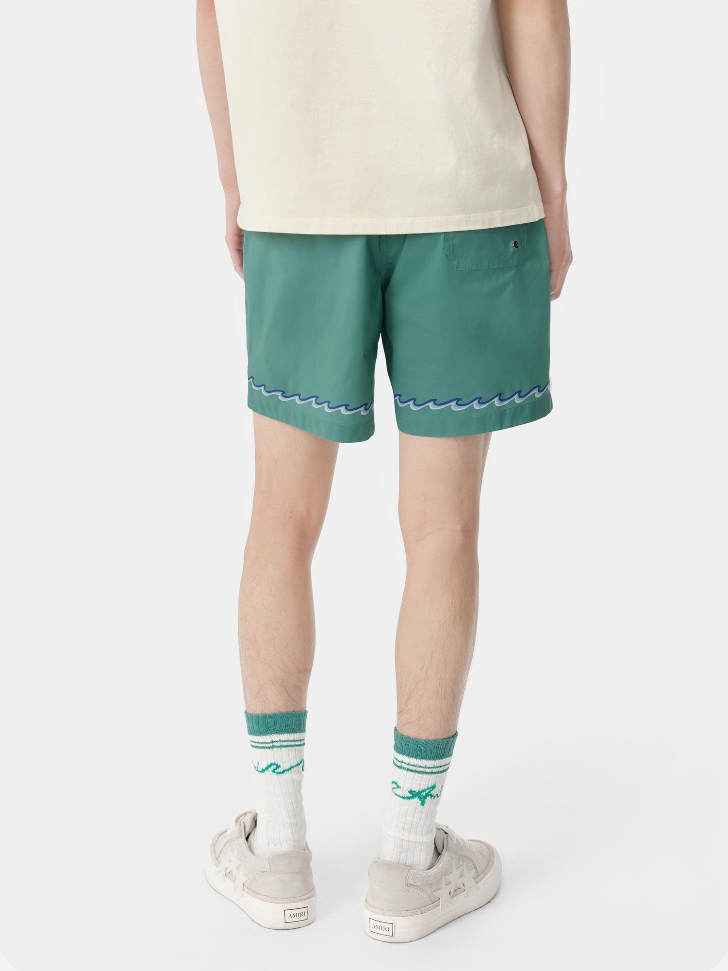 Short Amiri Wave Swim Trunk Hombre Azules | VUPBIC-298