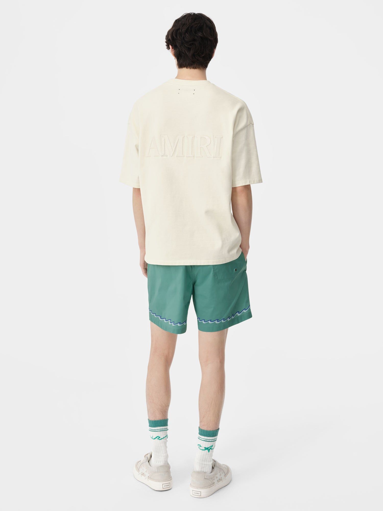 Short Amiri Wave Swim Trunk Hombre Azules | VUPBIC-298