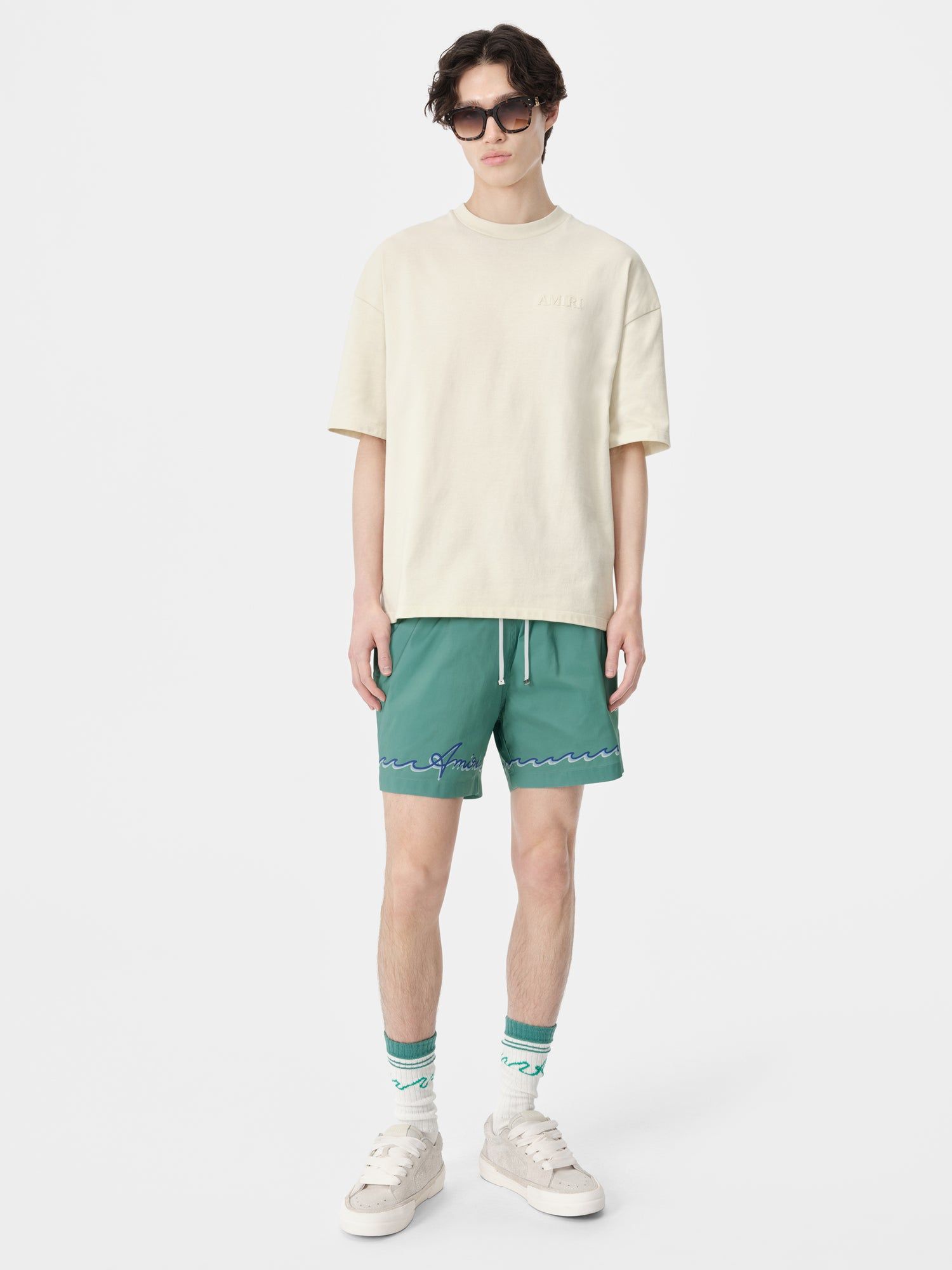 Short Amiri Wave Swim Trunk Hombre Azules | VUPBIC-298
