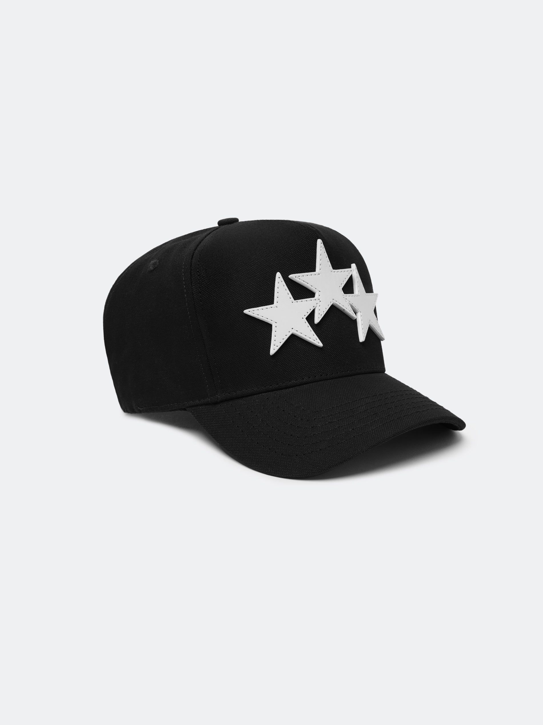 Sombreros Amiri Three Star Staggered Full Canvas Hat Hombre Negros Blancos | PYKVER-834