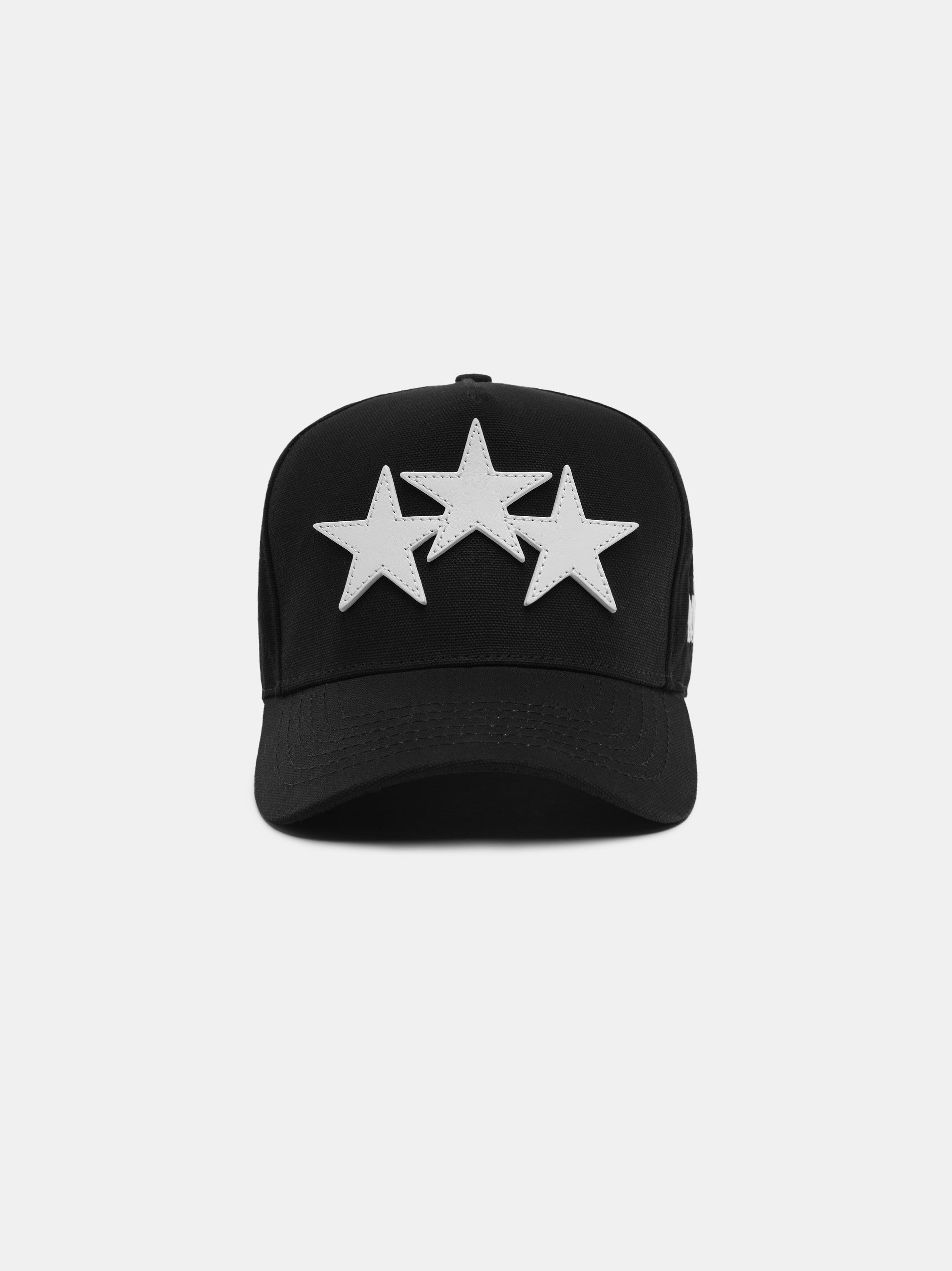 Sombreros Amiri Three Star Staggered Full Canvas Hat Hombre Negros Blancos | PYKVER-834