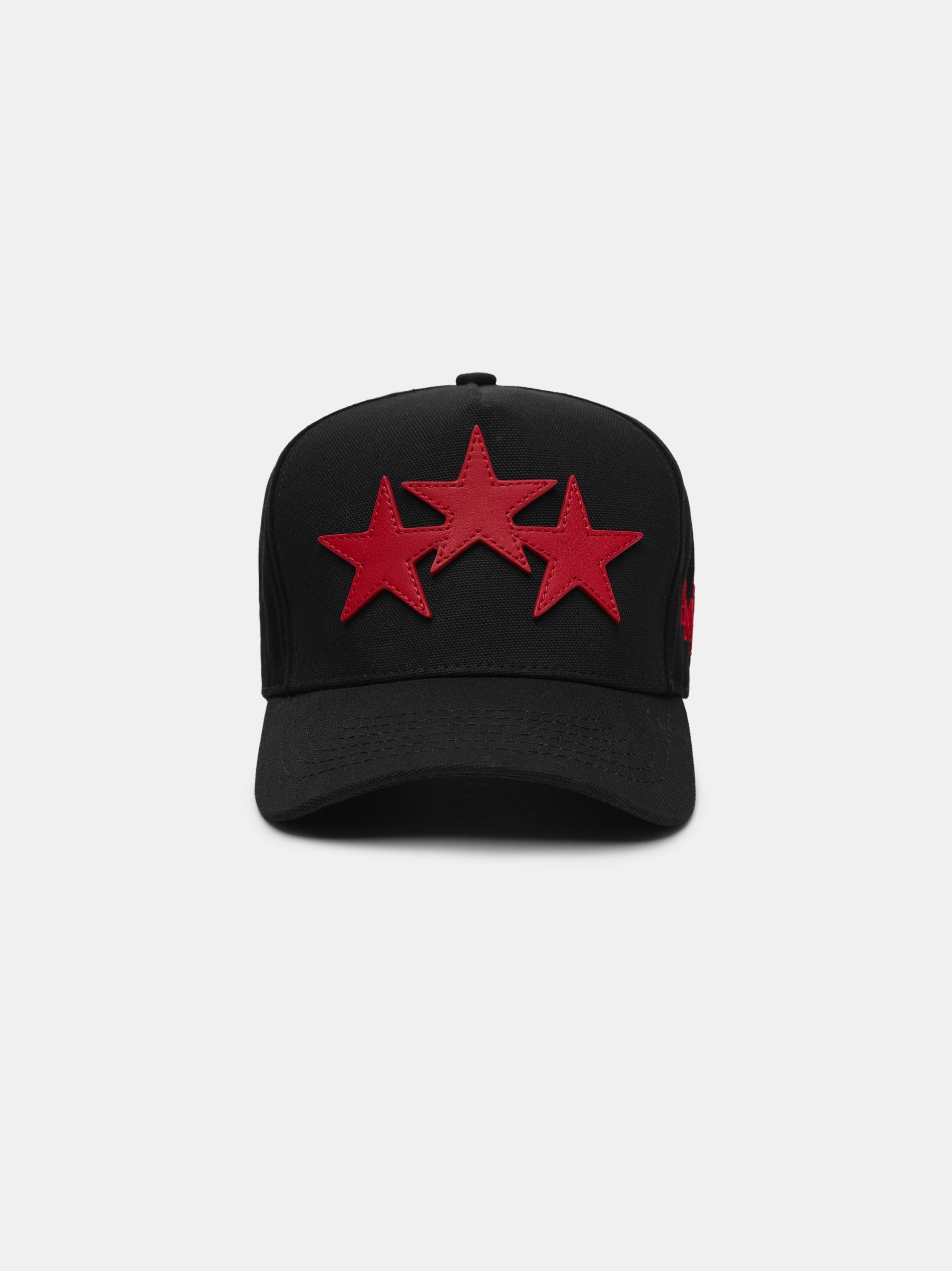 Sombreros Amiri Three Star Staggered Full Canvas Hat Hombre Negros Rojos | ZANSXY-403