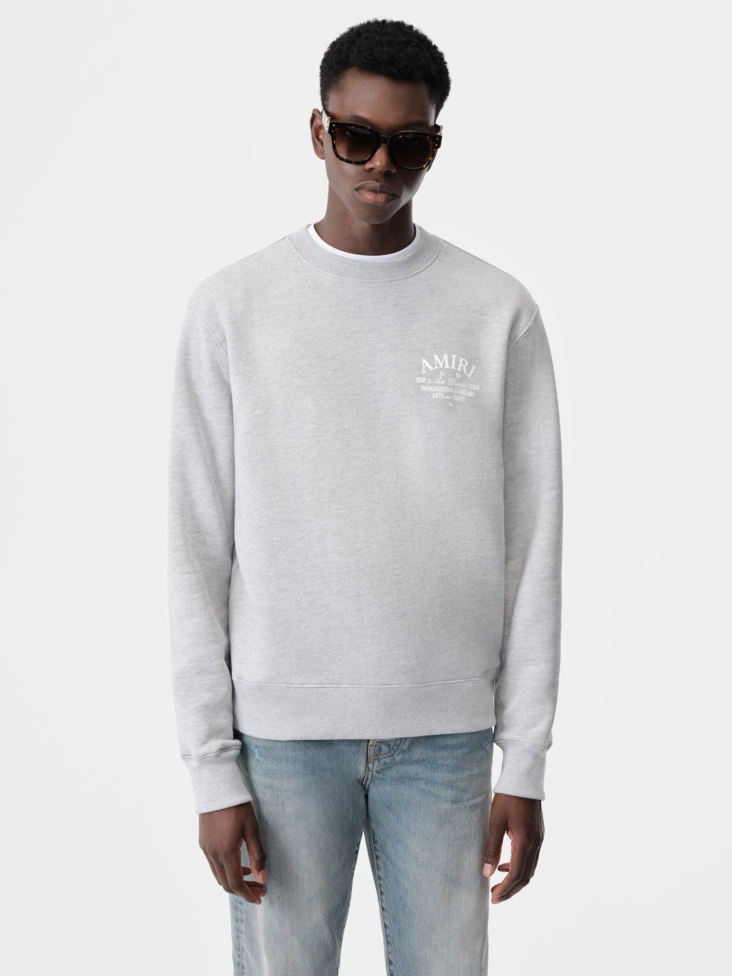 Sudaderas Amiri Arts District Crew Hombre Grises | CUQPOX-201