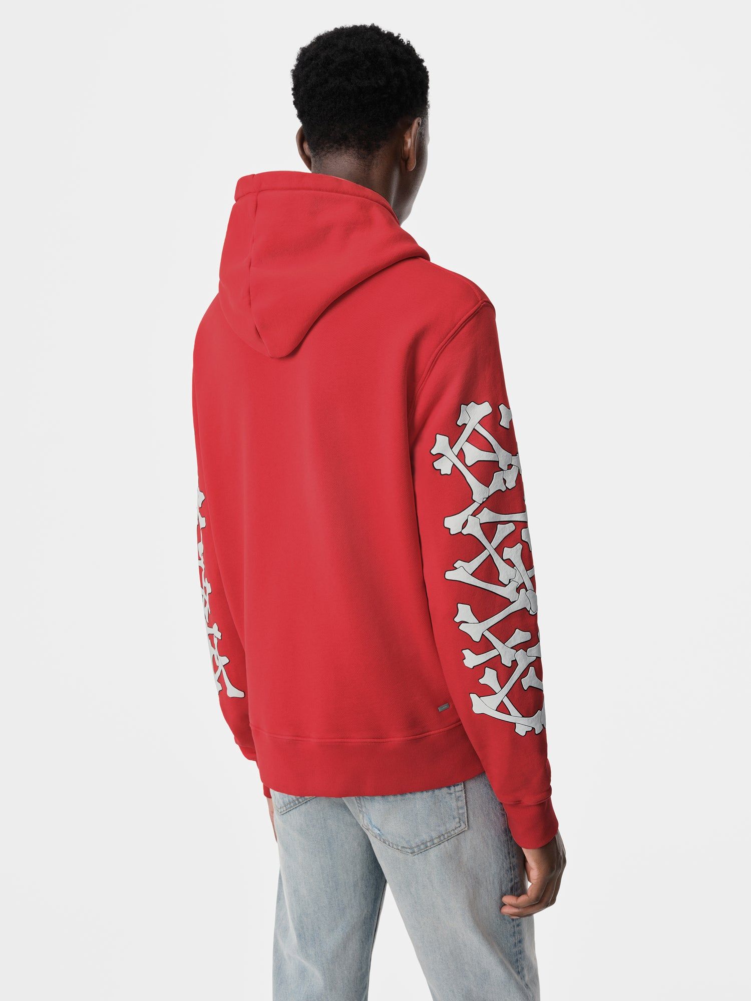 Sudaderas Amiri Bones Stacked Hoodie Hombre Rojos | HMRTCE-798