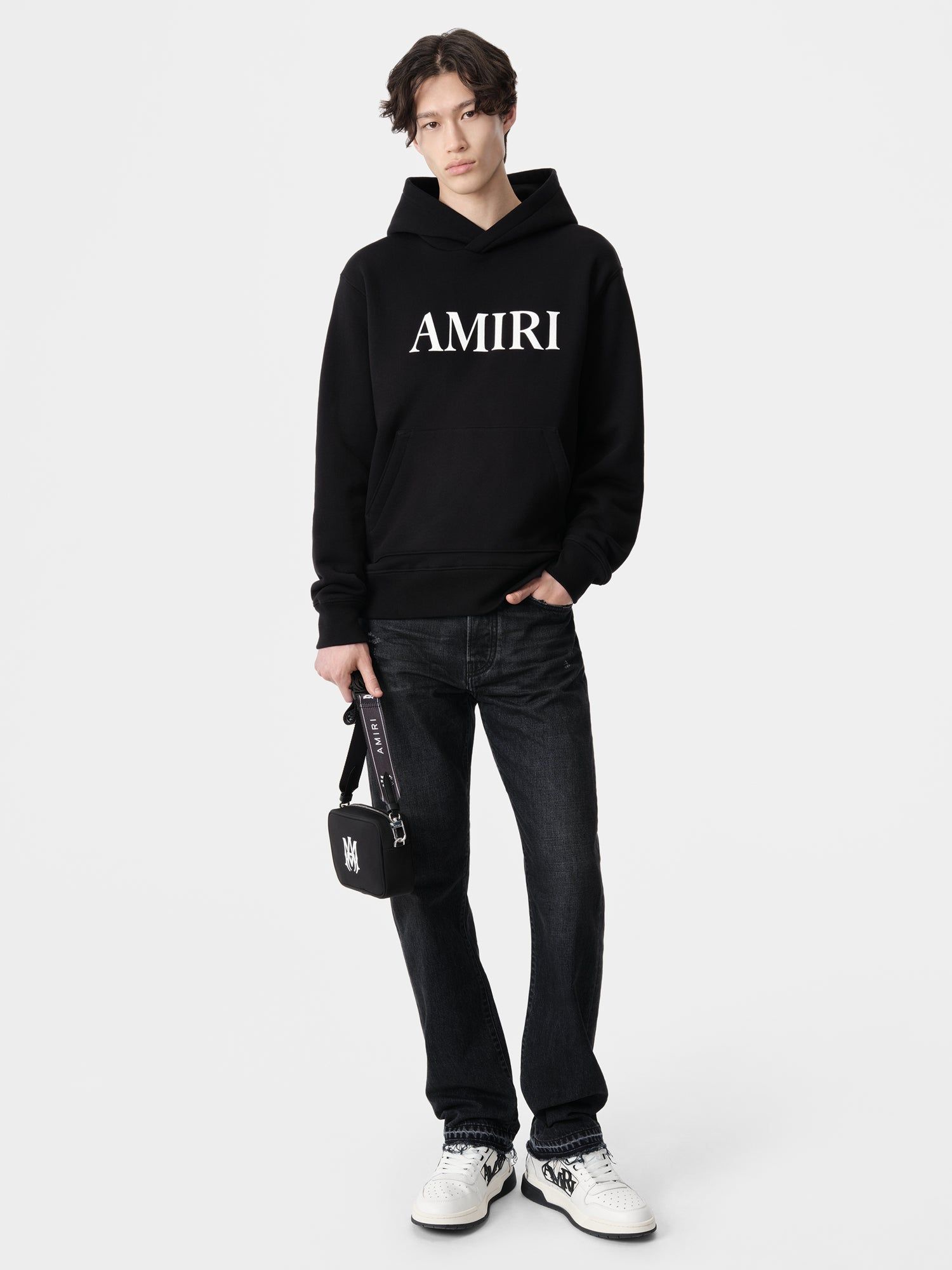 Sudaderas Amiri Core Logo Hoodie Hombre Negros | YCGMOA-460