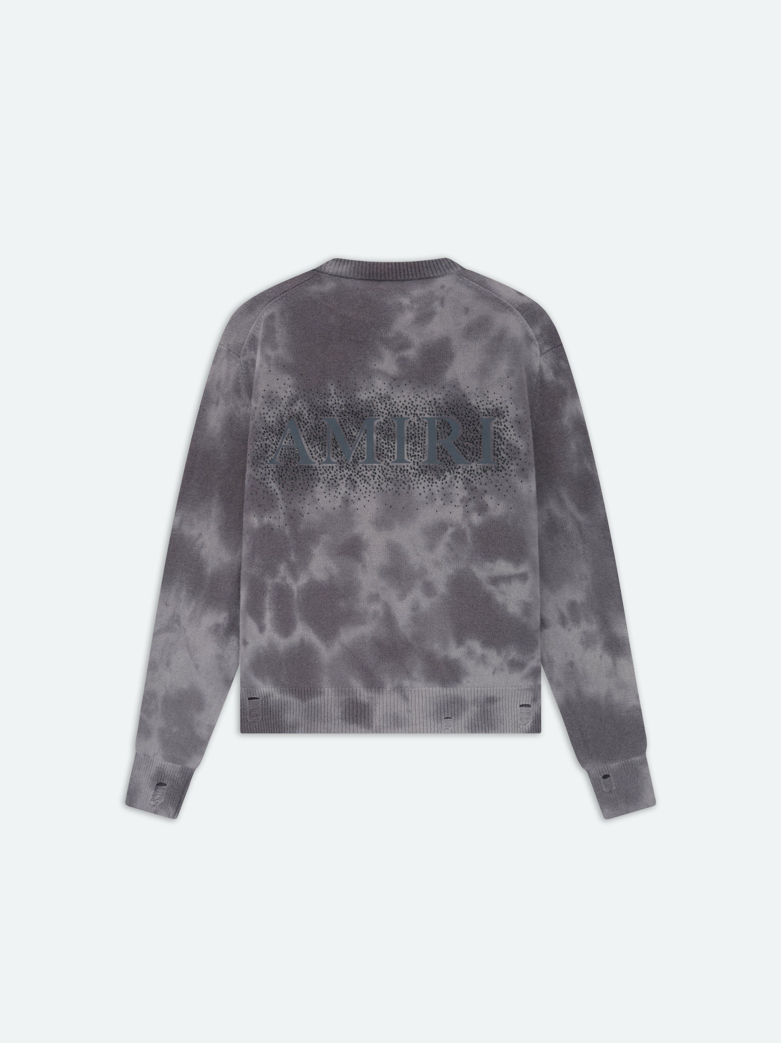 Sudaderas Amiri Crystal Crewneck- Faded Black Hombre Negros | NXILRC-085