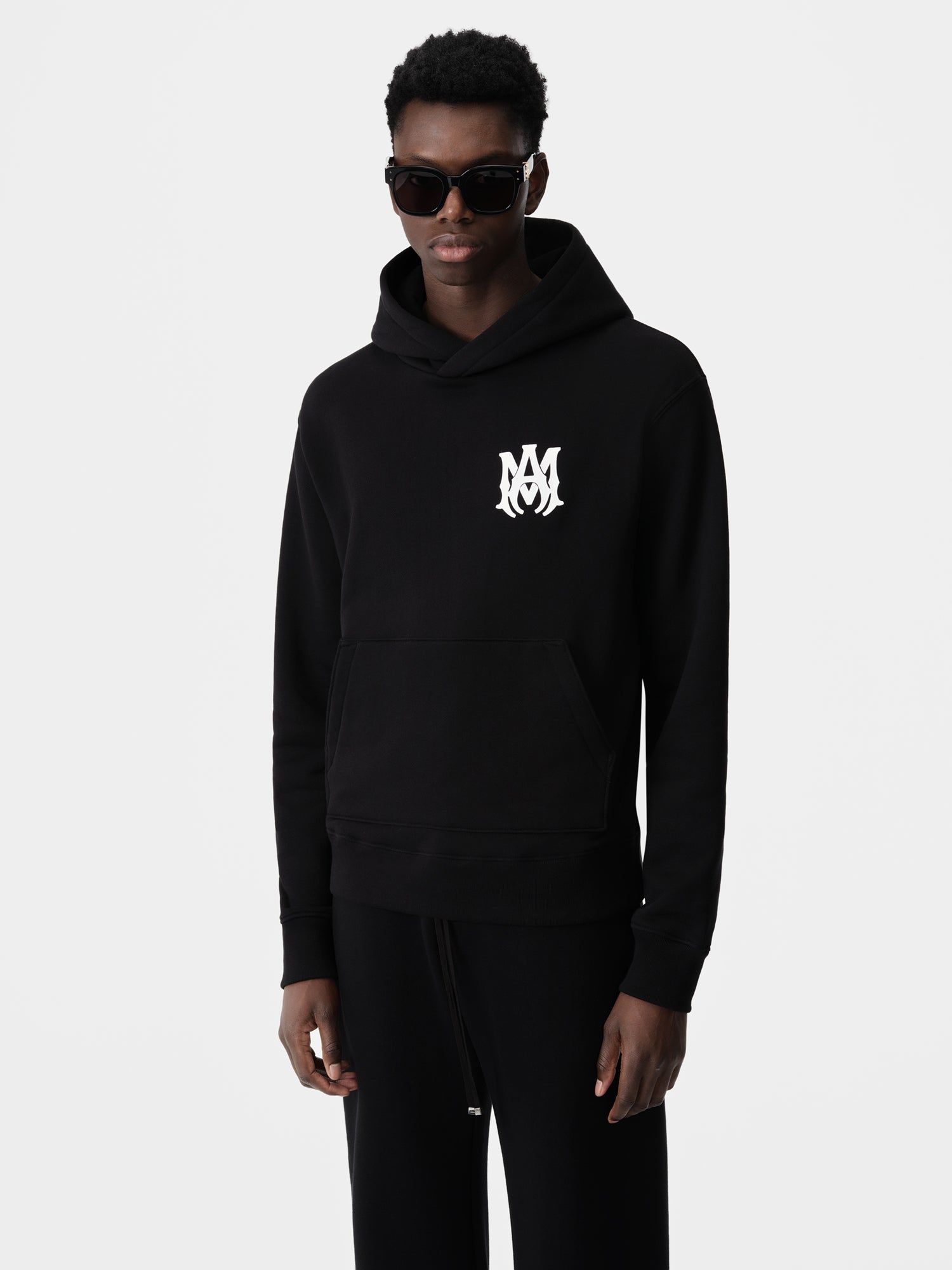 Sudaderas Amiri Ma Core Logo Hoodie Hombre Negros | GJMYAP-842