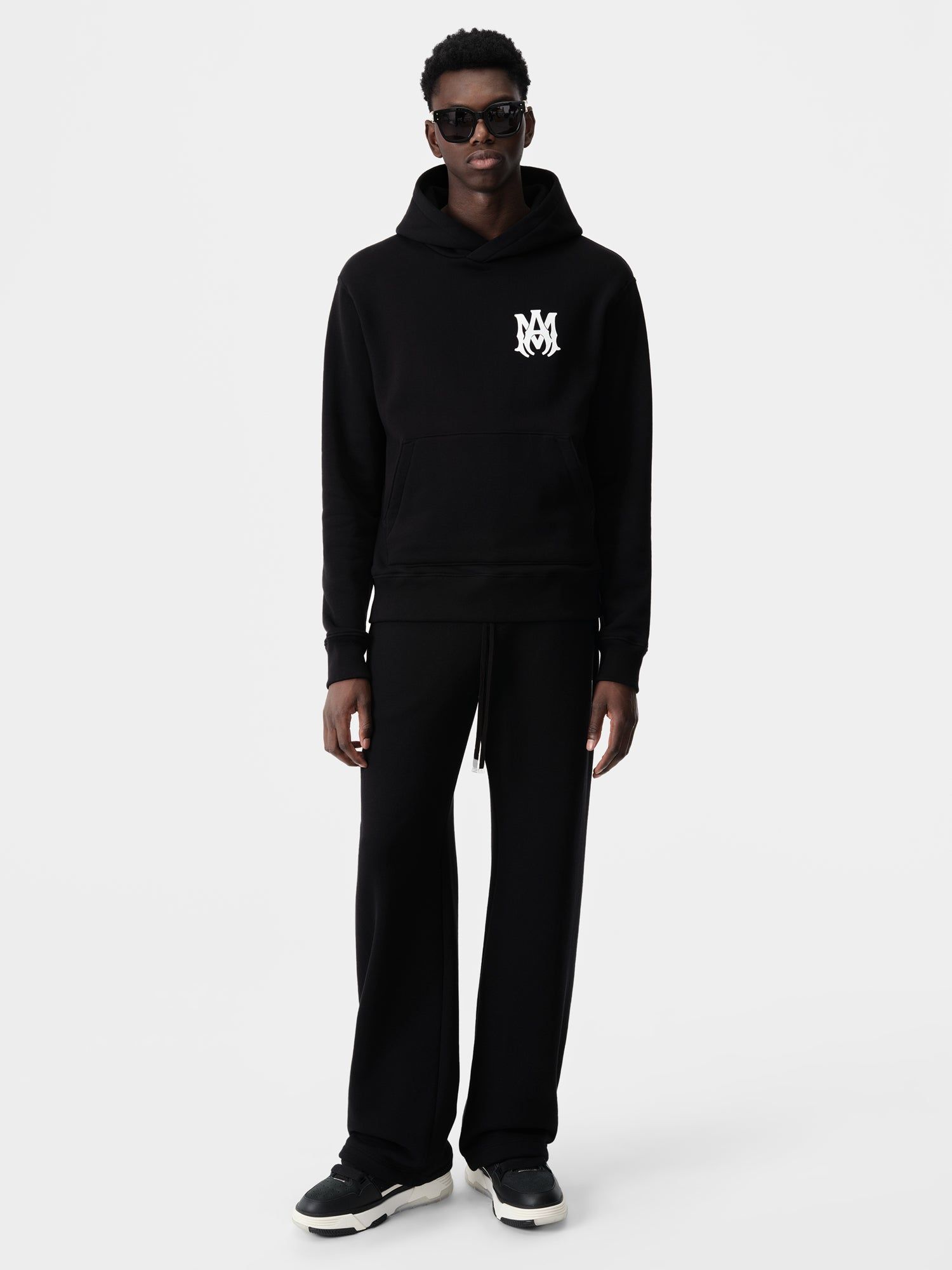 Sudaderas Amiri Ma Core Logo Hoodie Hombre Negros | GJMYAP-842