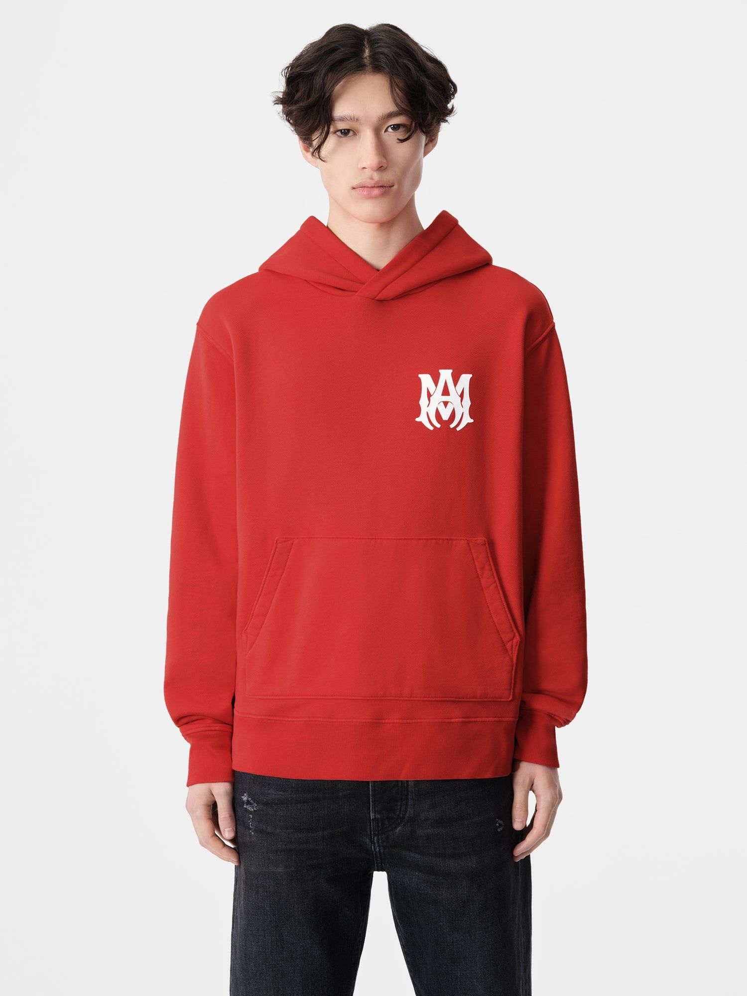 Sudaderas Amiri Ma Core Logo Hoodie Hombre Rojos | VTBPSW-253