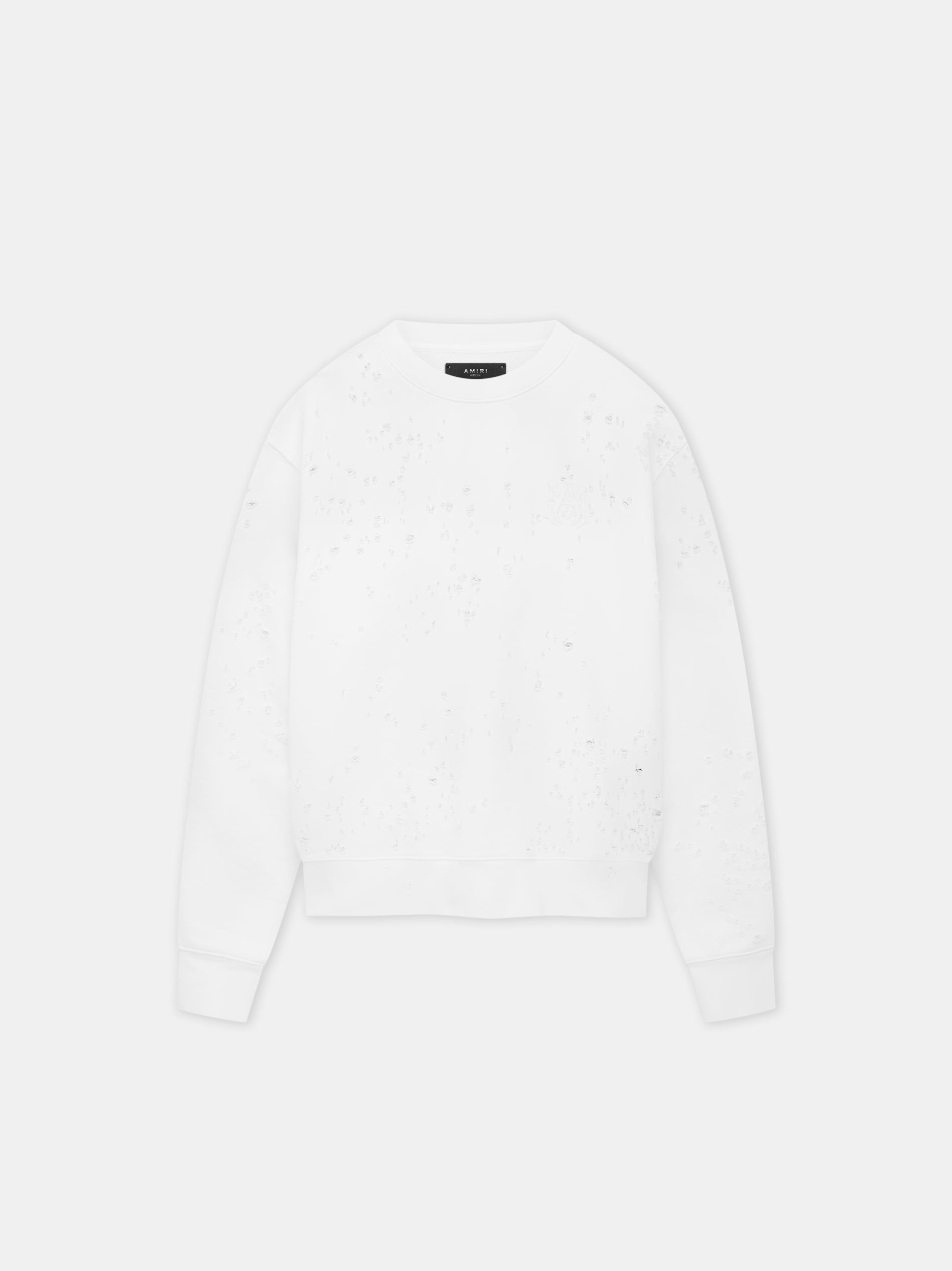 Sudaderas Amiri Ma Shotgun Embroidered Crew Hombre Blancos | UTCPWI-248