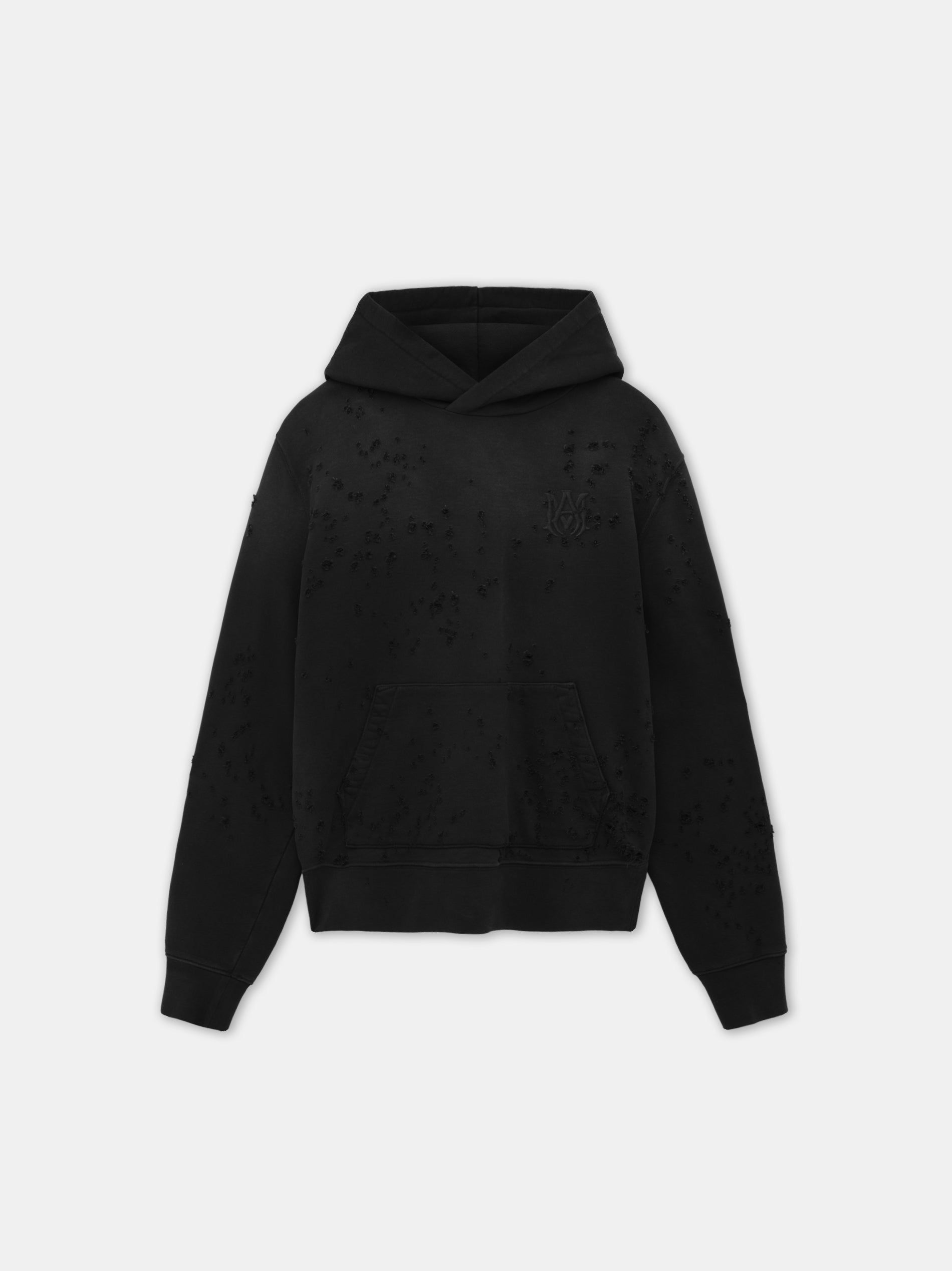 Sudaderas Amiri Ma Shotgun Embroidered Hoodie Hombre Negros | JLDHXN-127