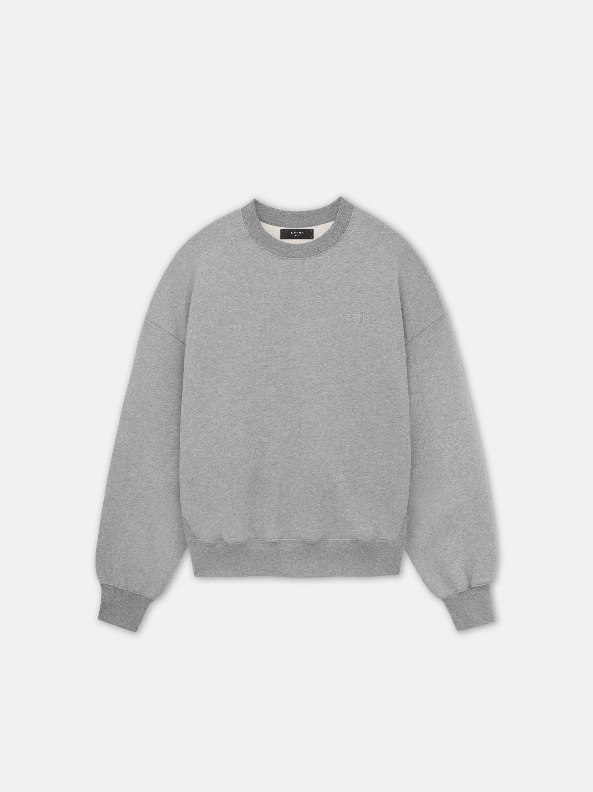 Sudaderas Amiri Oversized Crew Hombre Grises | VQMOZW-479