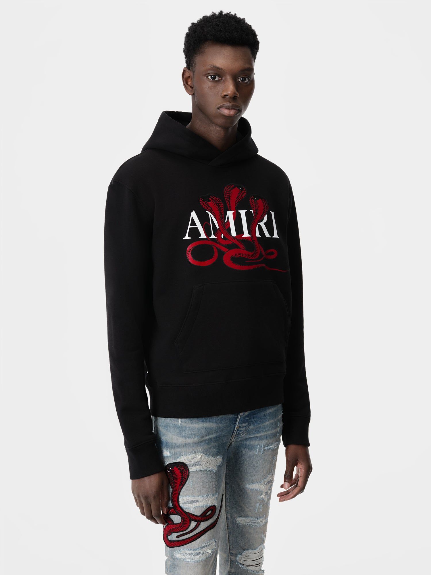Sudaderas Amiri Poison Hoodie Hombre Negros Rojos | KZIWHR-274