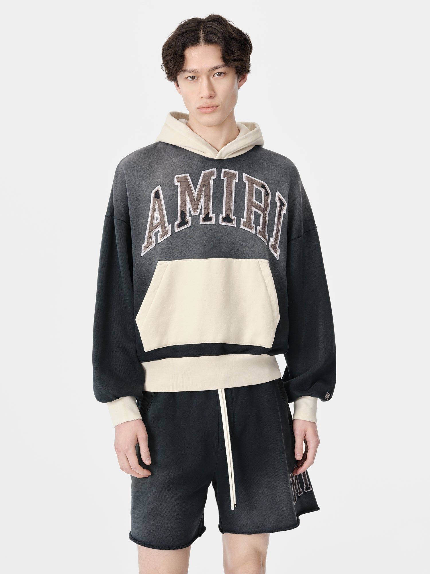 Sudaderas Amiri Vintage Oversized Hoodie Hombre Negros | HACRTI-063