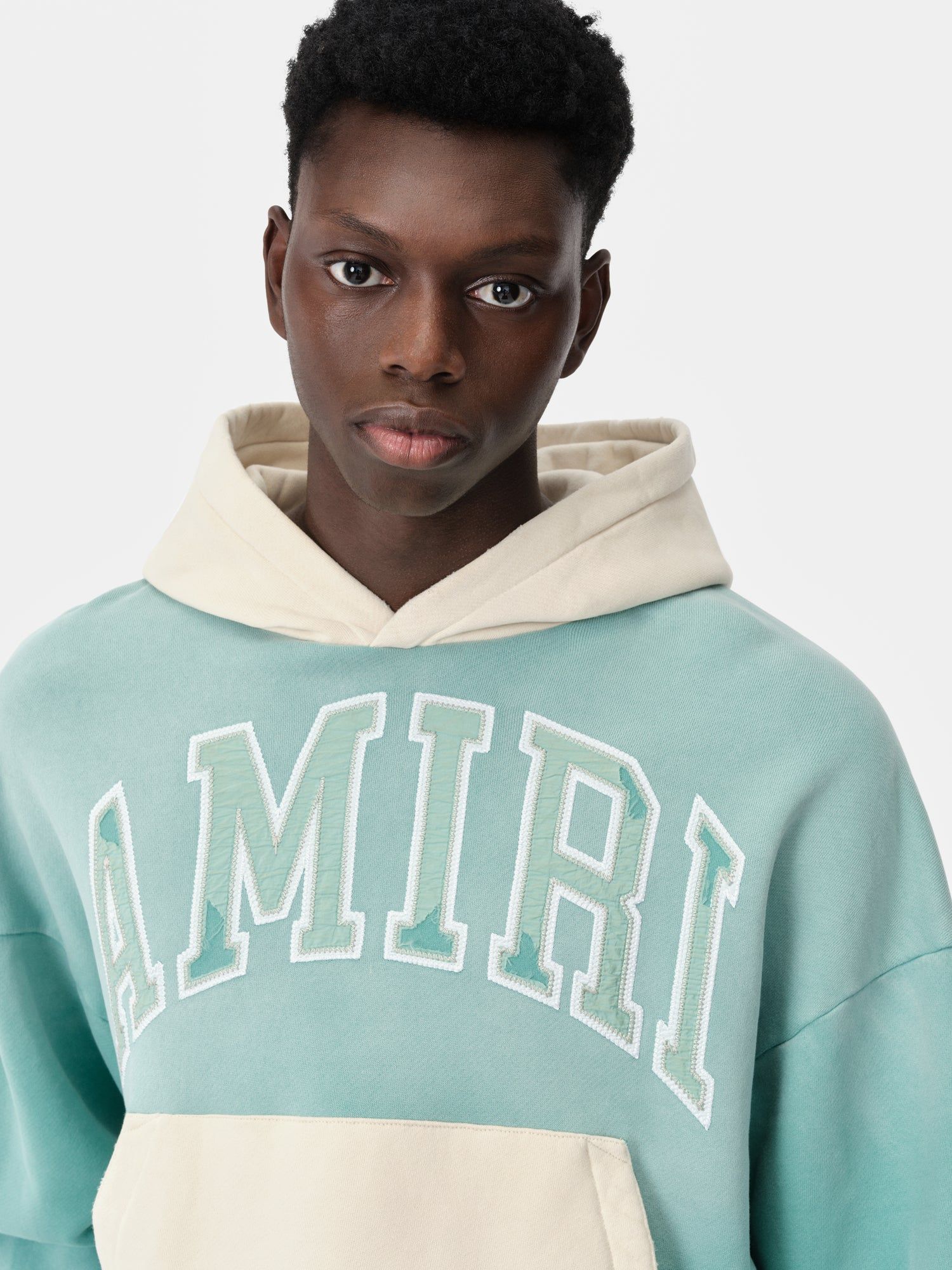 Sudaderas Amiri Vintage Oversized Hoodie Hombre Azules | TQMAXR-273